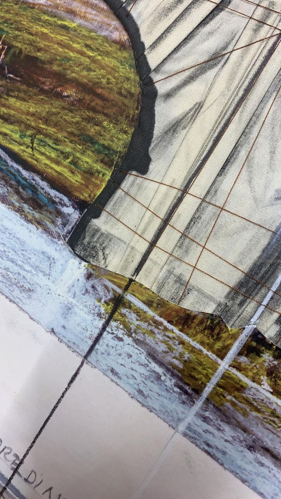 Artwork by Christo, Ponte Sant’Angelo, Wrapped, Made of Collage on lithograph 