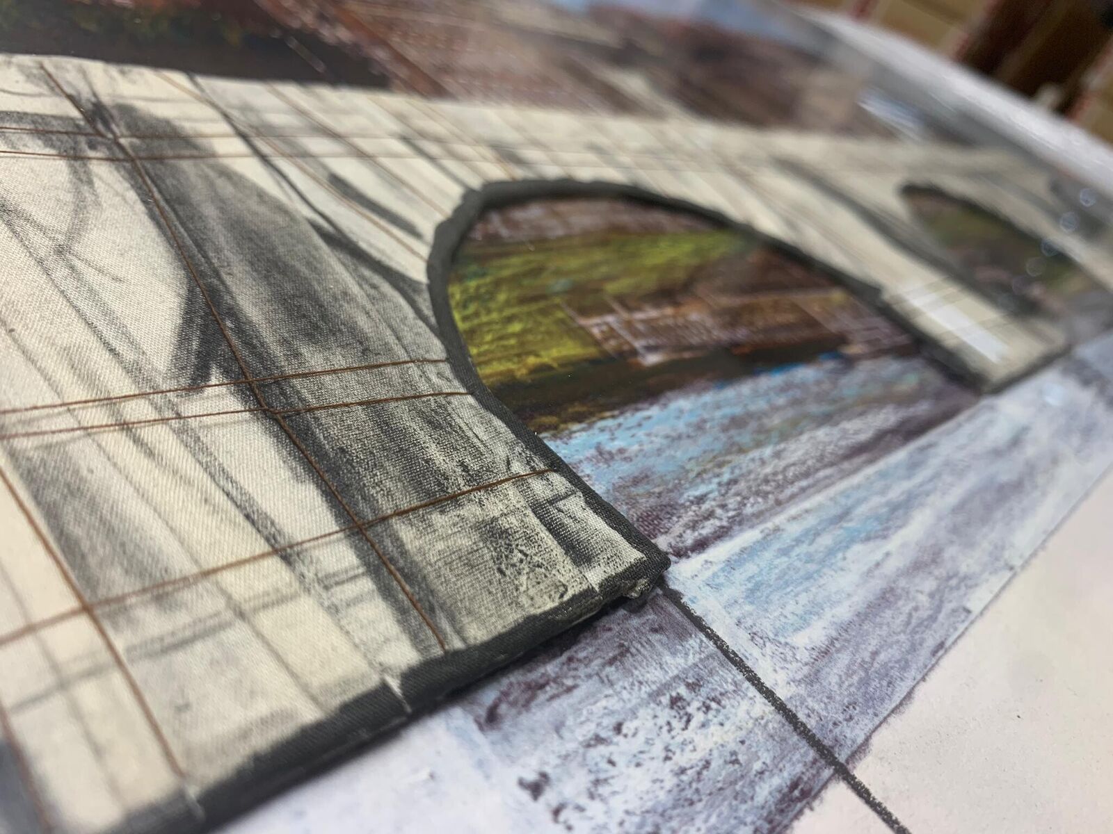 Artwork by Christo, Ponte Sant’Angelo, Wrapped, Made of Collage on lithograph 