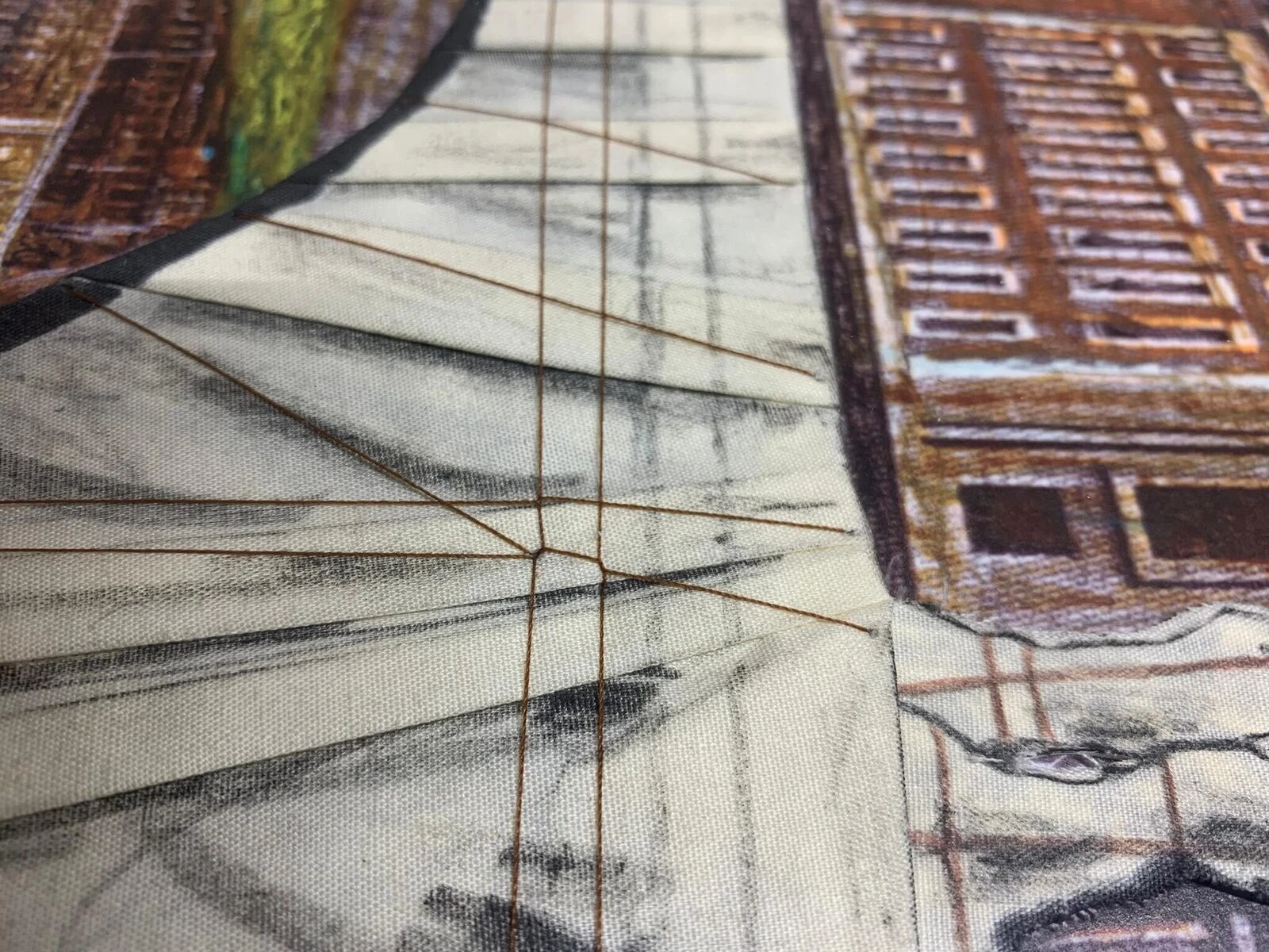 Artwork by Christo, Ponte Sant’Angelo, Wrapped, Made of Collage on lithograph 