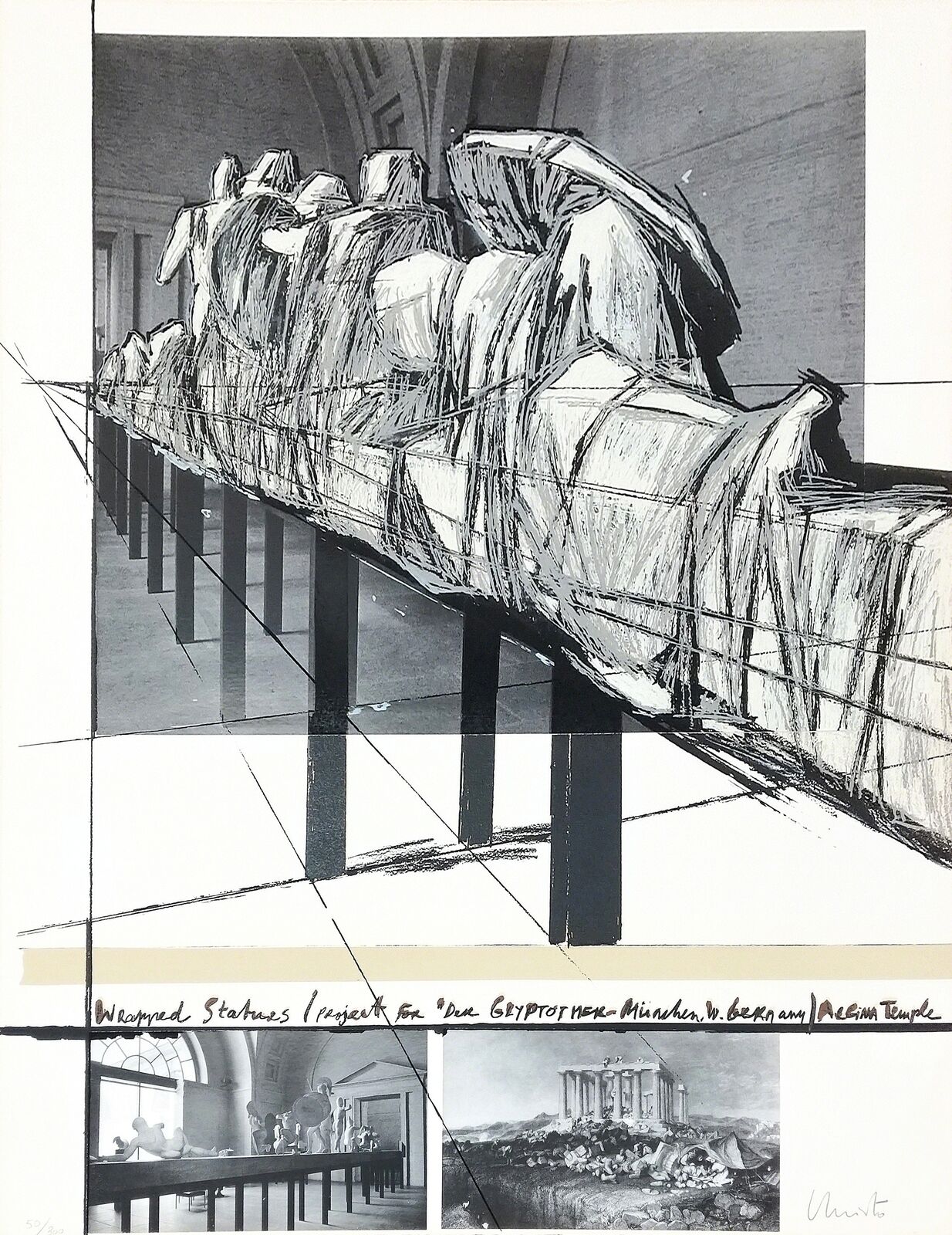 WRAPPED STATUES by Christo, 1988
