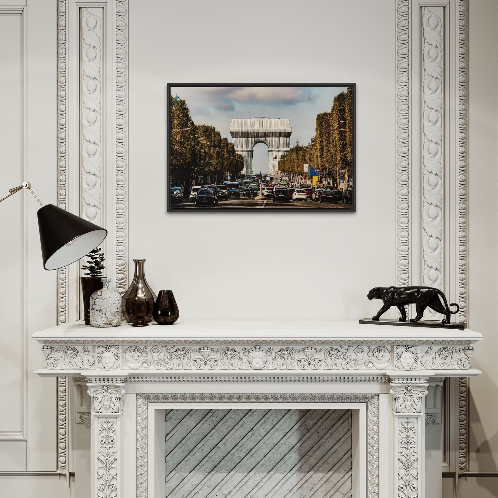 Artwork by Christo, L'Arc de Triomphe, Wrapped, by Day, Made of Archival pigment print on Ilford Galerie Smooth Pearl paper 