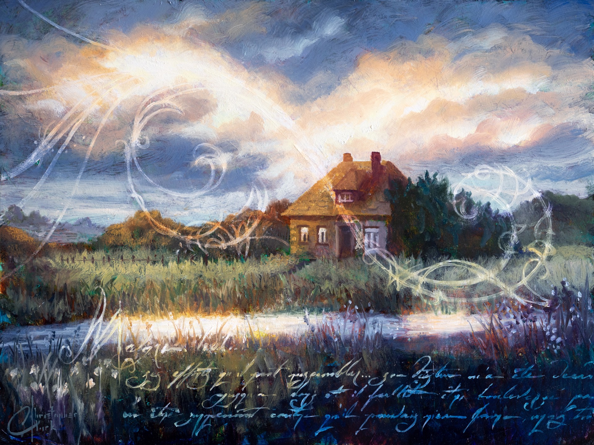 Saint Michel House Sunset by Christopher Clark, 2024