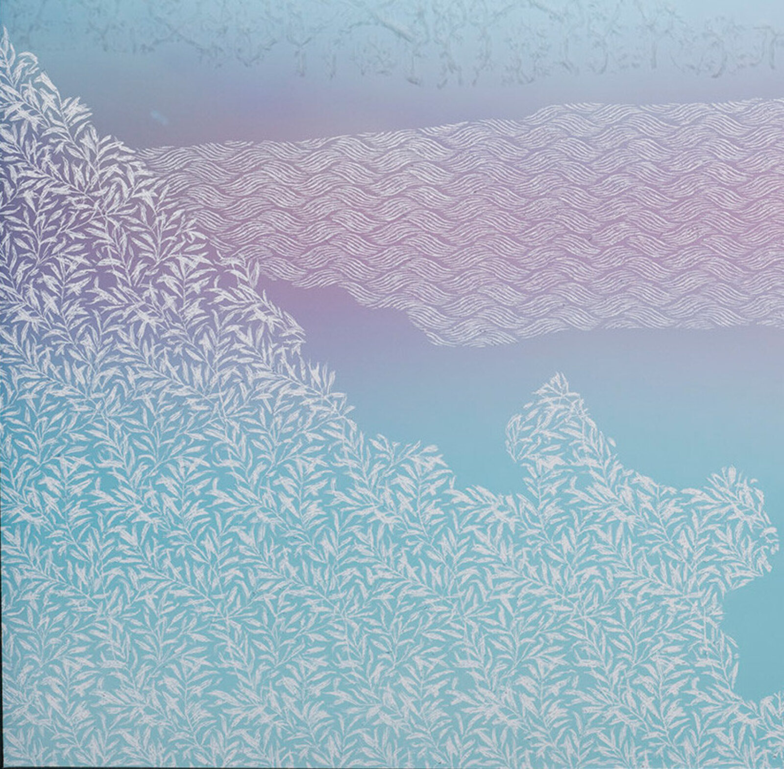 Artwork by Christopher Russell, Willamette Falls #5, Made of Pigment print scratched with a razor, scratched optium 