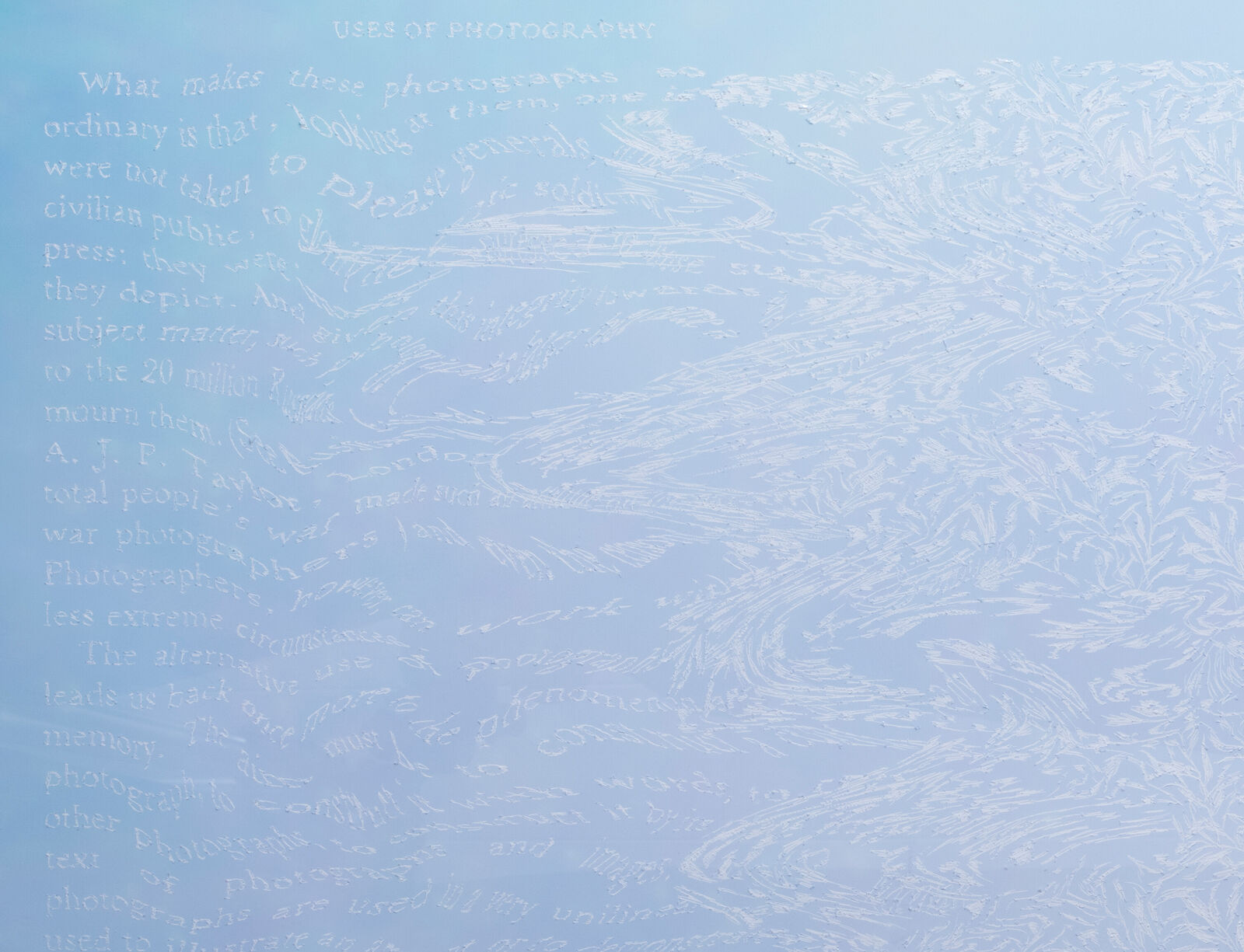 Artwork by Christopher Russell, The Spangle Maker 18, Made of Pigment print scratched with a razor 