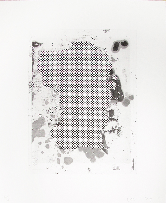 A black and white image of a piece of paper with a pattern on it.