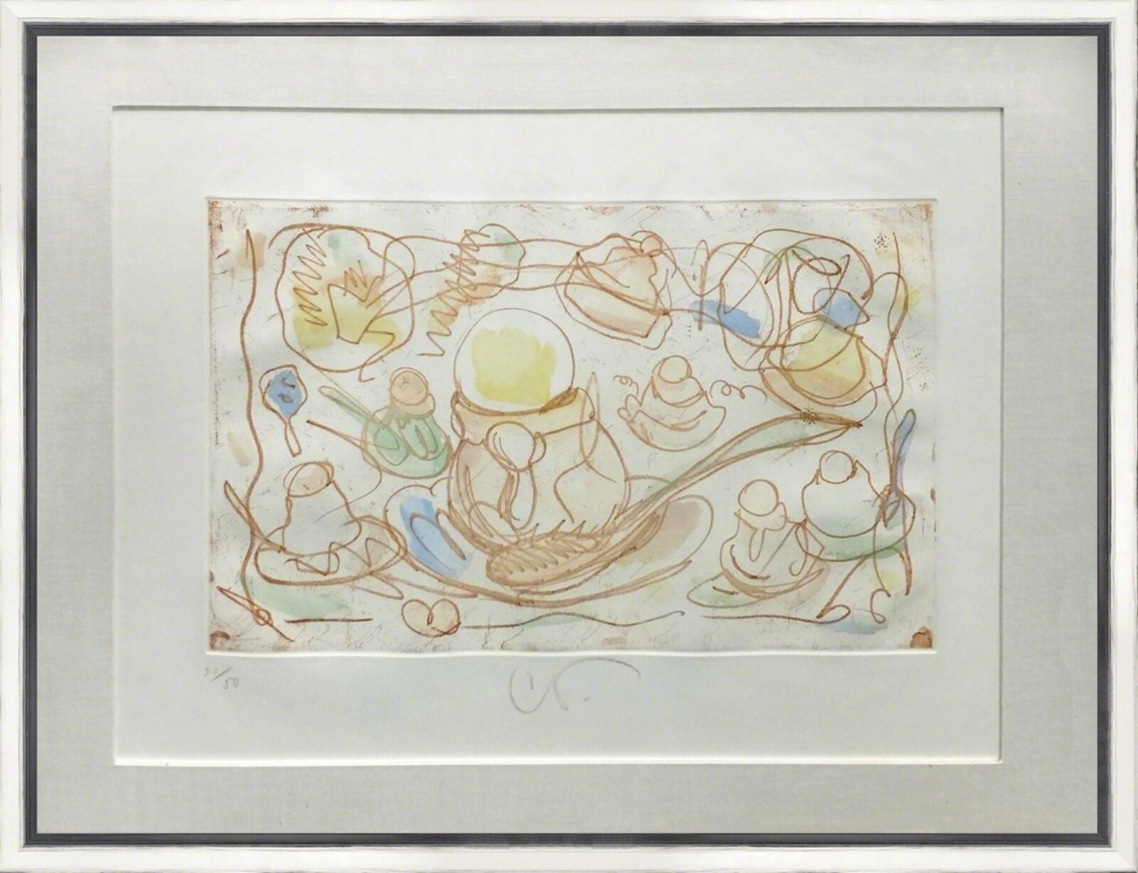 Artwork by Claes Oldenburg, ICE CREAM DESSERTS, Made of Etching & Aquatint On Paper 