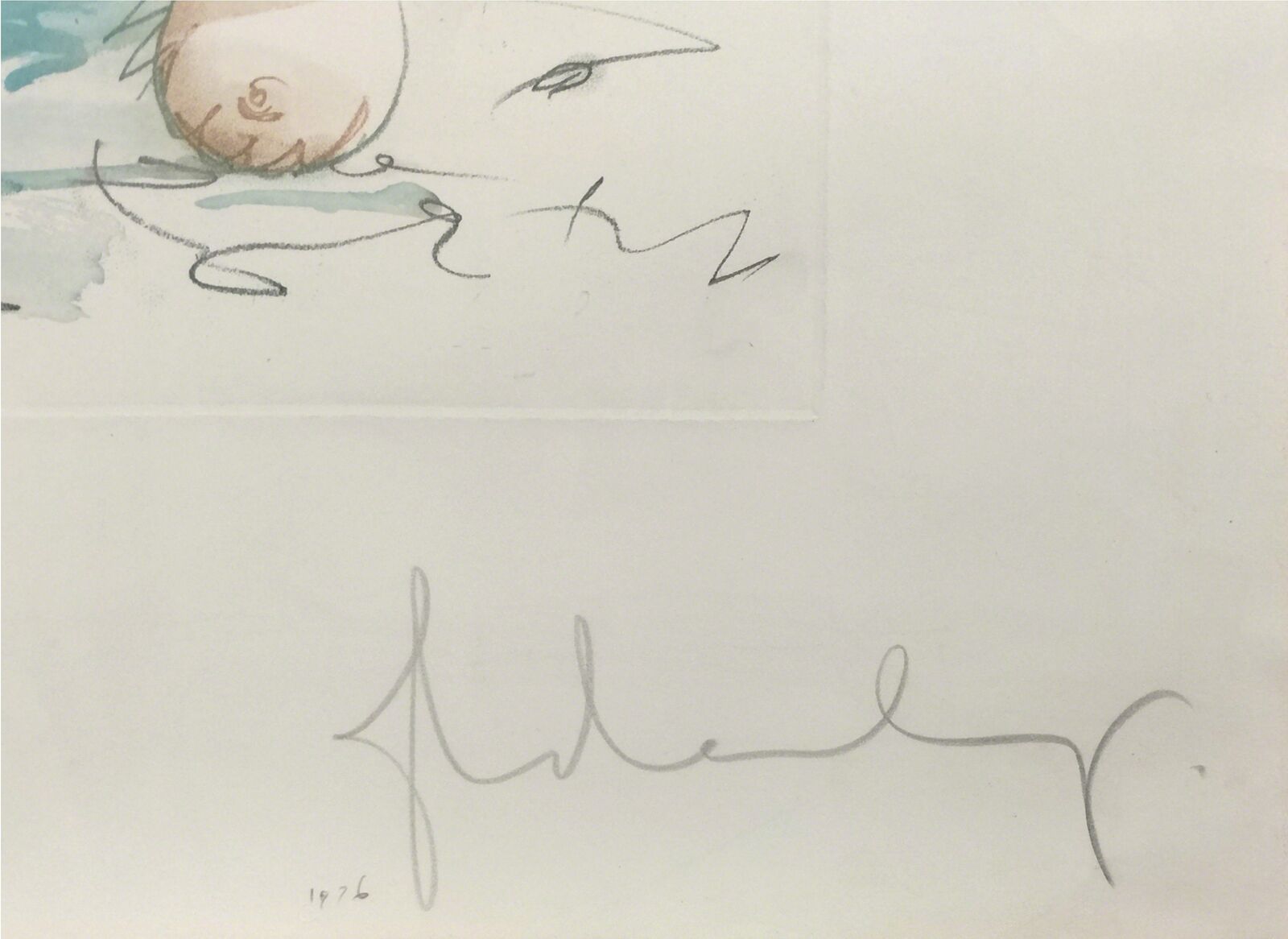 Artwork by Claes Oldenburg, TONGUE CLOUD OVER LONDON, Made of Etching And Aquatint On Hodgkins Handmade Paper 