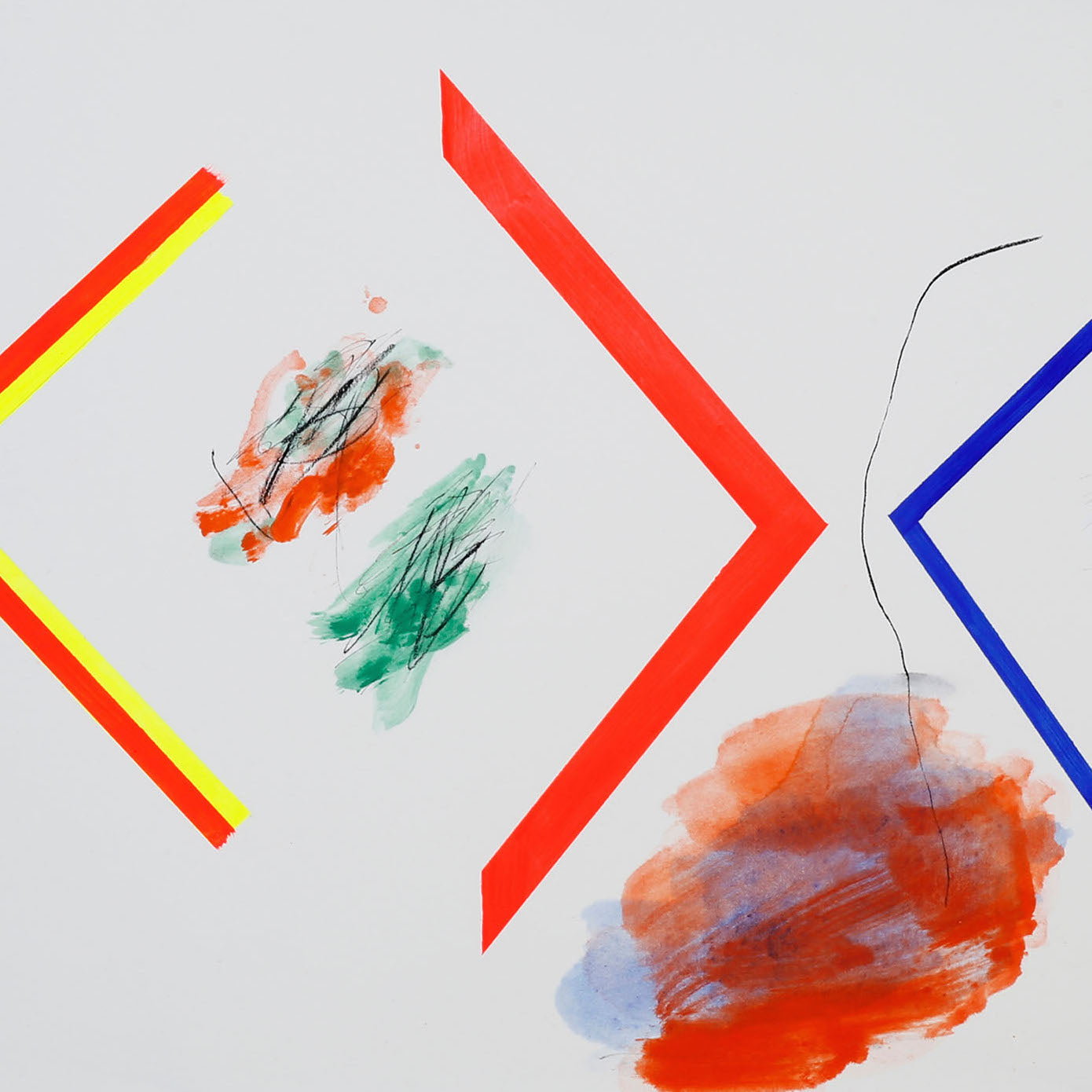 Artwork by Claude Tétot, Untitled 1, Made of Oil and acrylic on paper 