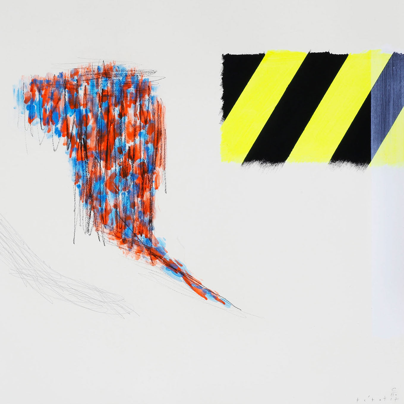 Artwork by Claude Tétot, Untitled 2, Made of Oil and acrylic on paper 