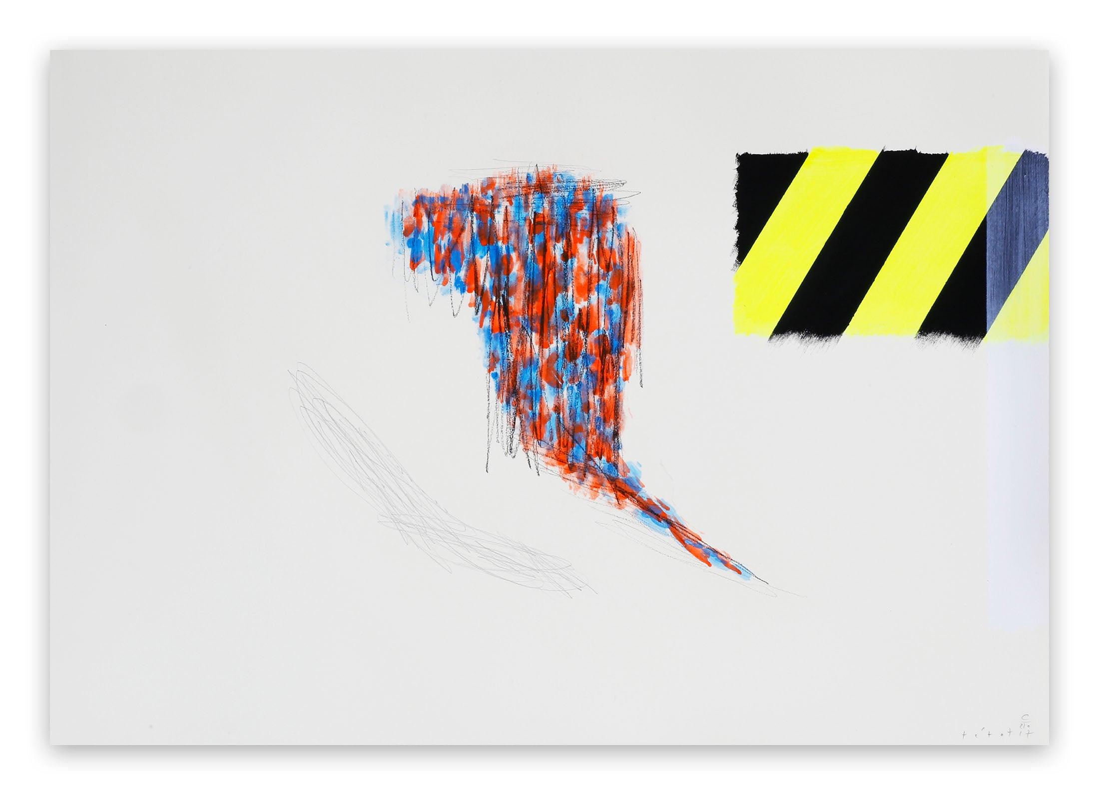 Artwork by Claude Tétot, Untitled 2, Made of Oil and acrylic on paper 