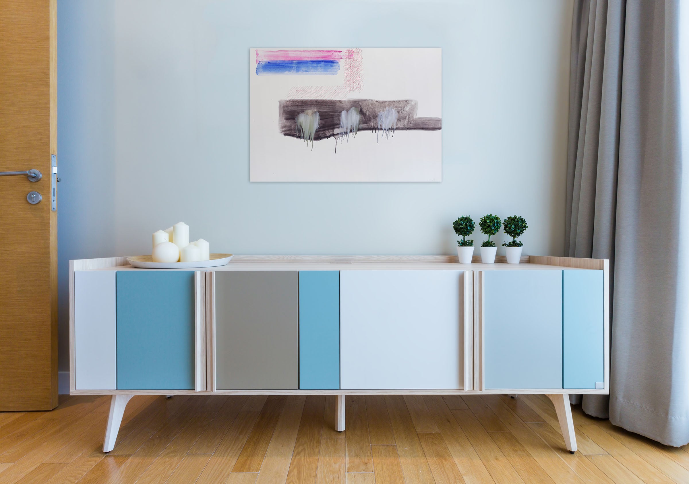 Artwork by Claude Tétot, Untitled 8, Made of Oil and acrylic on paper 