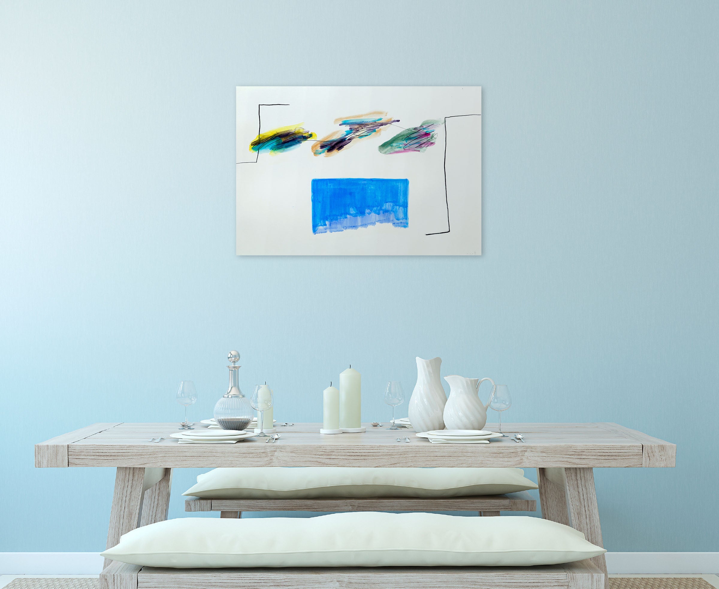 Artwork by Claude Tétot, Untitled 9, Made of Oil and acrylic on paper 