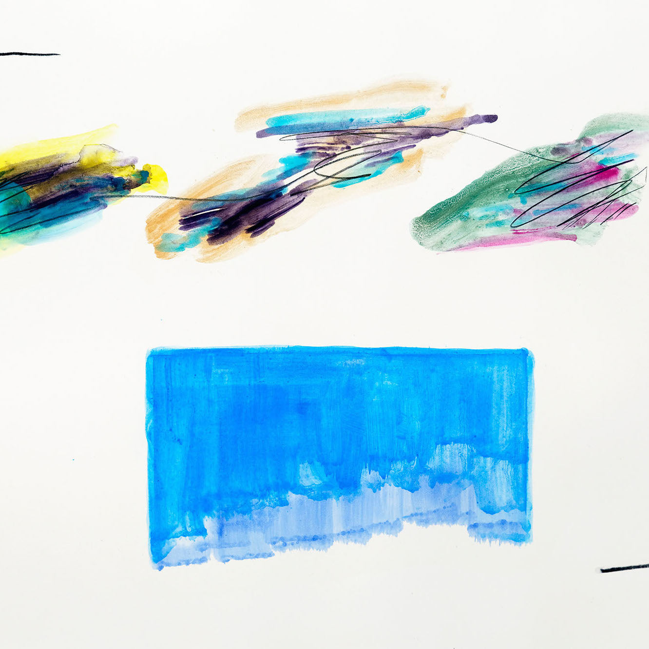 Artwork by Claude Tétot, Untitled 9, Made of Oil and acrylic on paper 