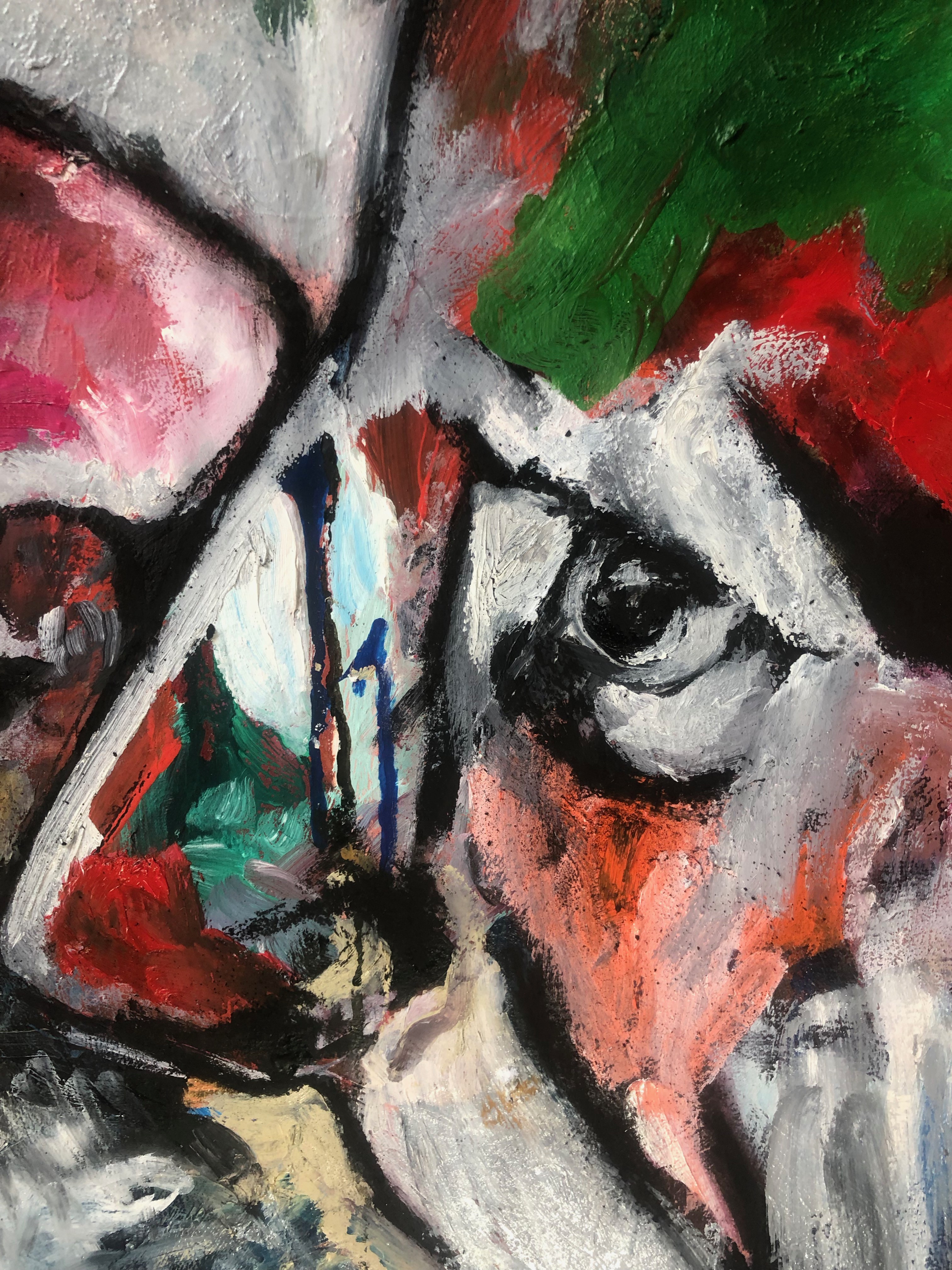 A painting of a man with a beard and mustache.