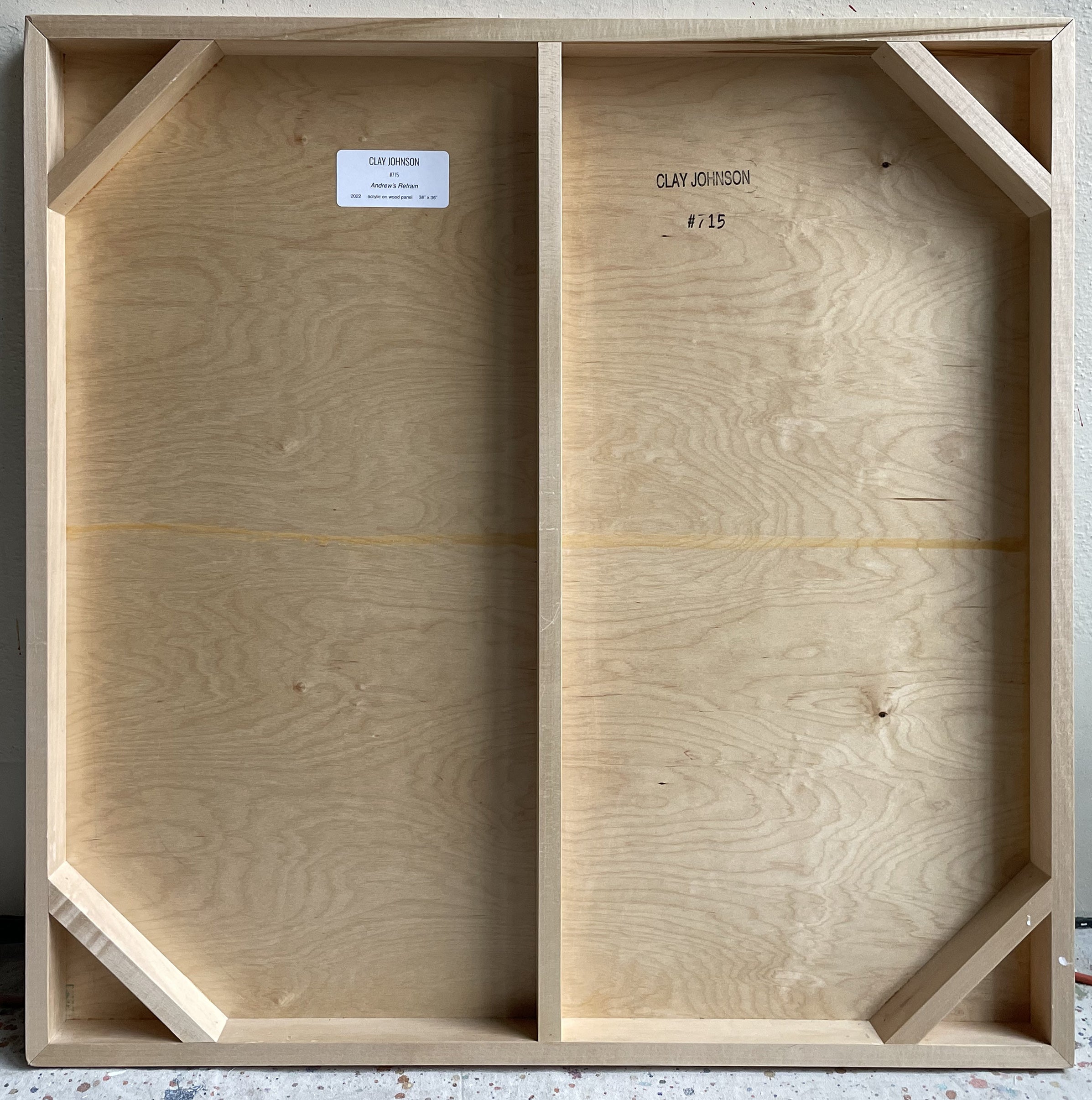 Artwork by Clay Johnson, Andrew's Refrain, Made of Acrylic on wood panel 