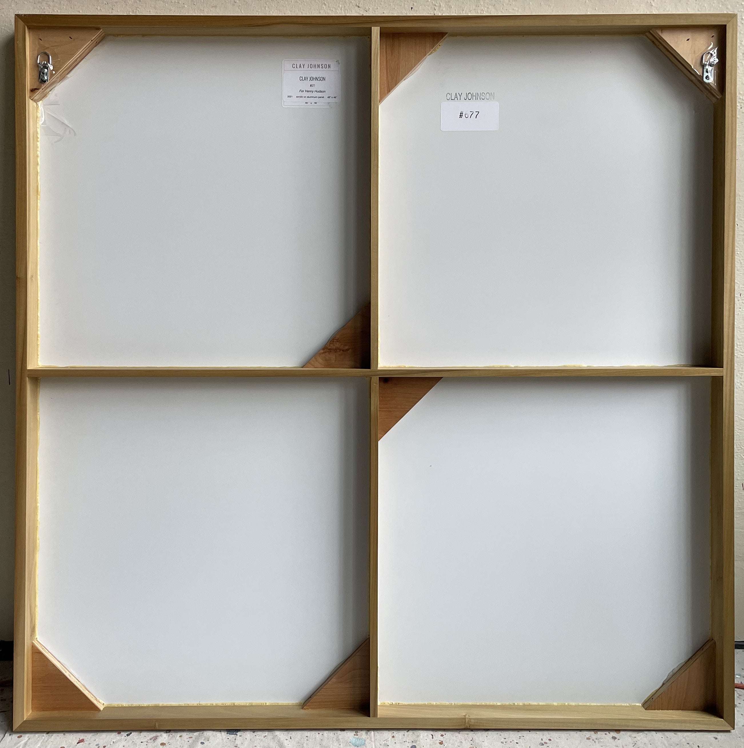 Artwork by Clay Johnson, For Henry Hudson, Made of Acrylic on aluminum panel 