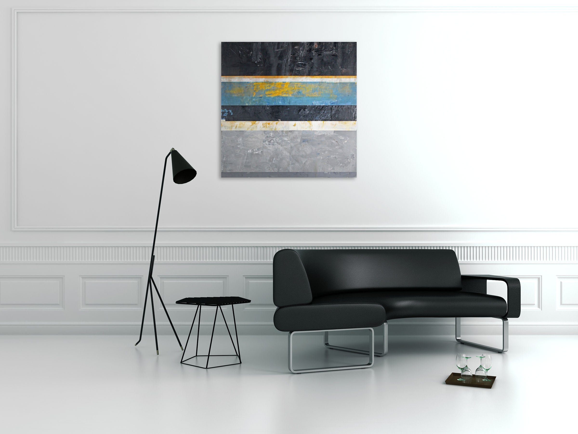 Artwork by Clay Johnson, For Henry Hudson, Made of Acrylic on aluminum panel 