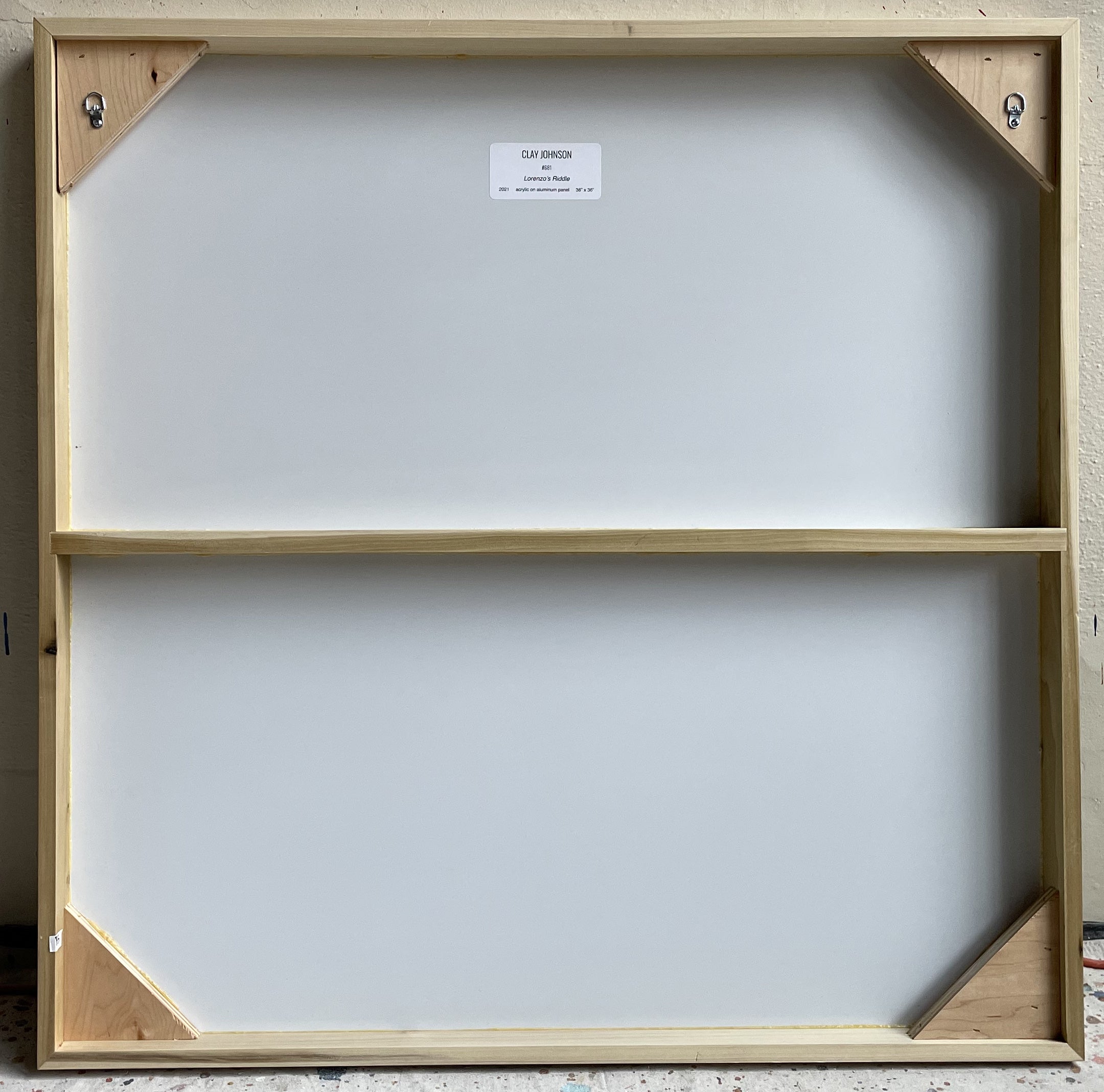 Artwork by Clay Johnson, Lorenzo's Riddle, Made of Acrylic on aluminum panel 