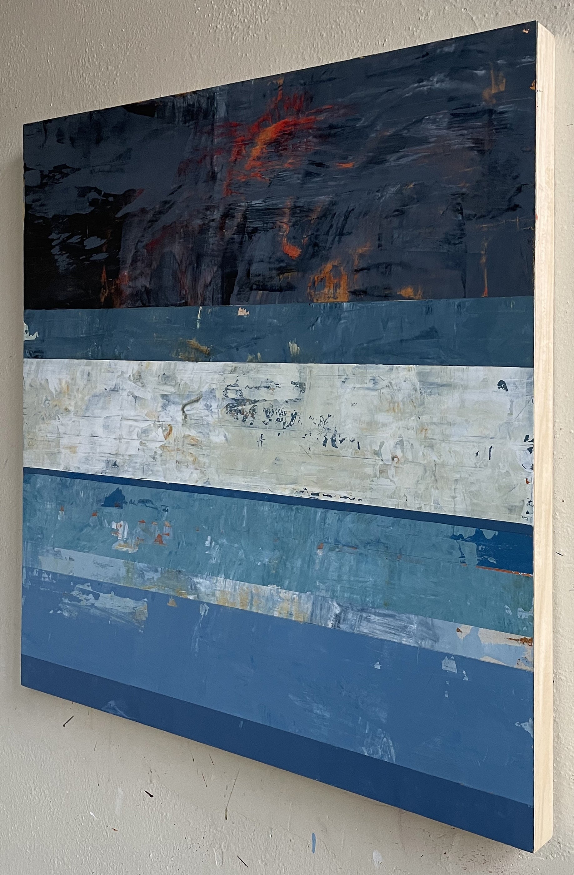 Artwork by Clay Johnson, The Big Spill, Made of Acrylic on wood panel 