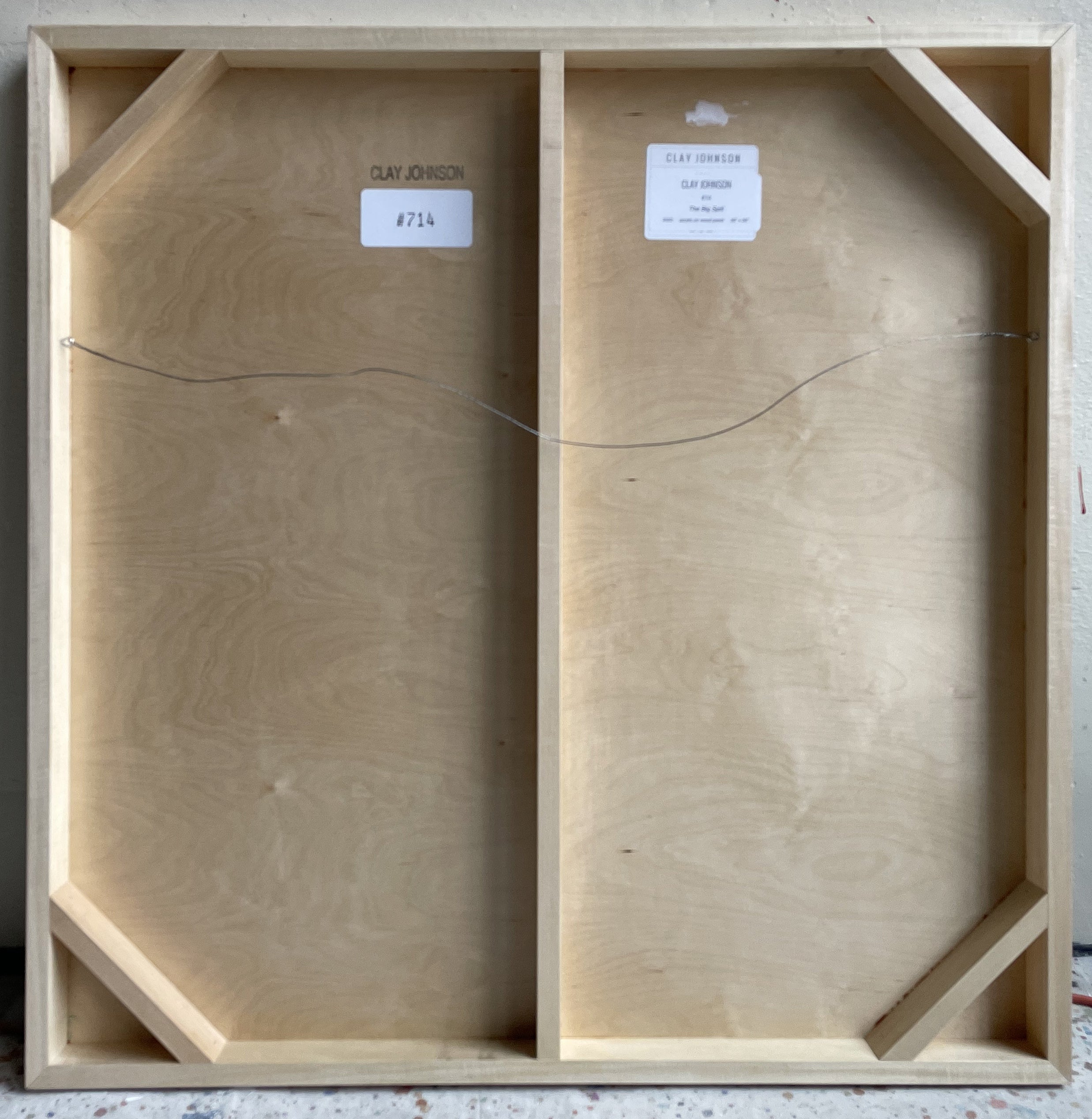 Artwork by Clay Johnson, The Big Spill, Made of Acrylic on wood panel 