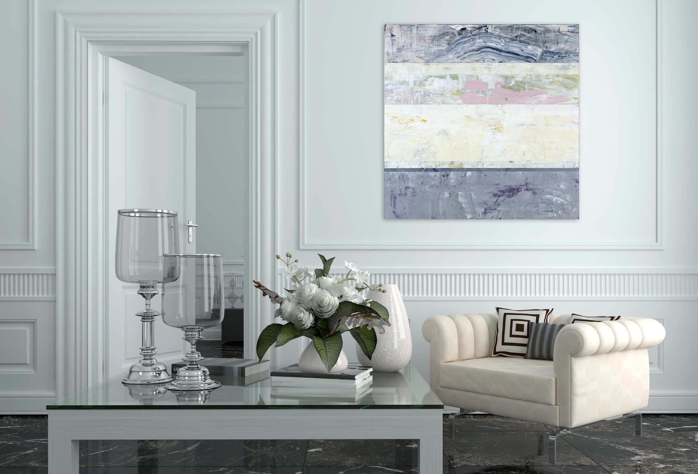 Artwork by Clay Johnson, What I heard, Made of Acrylic on canvas 