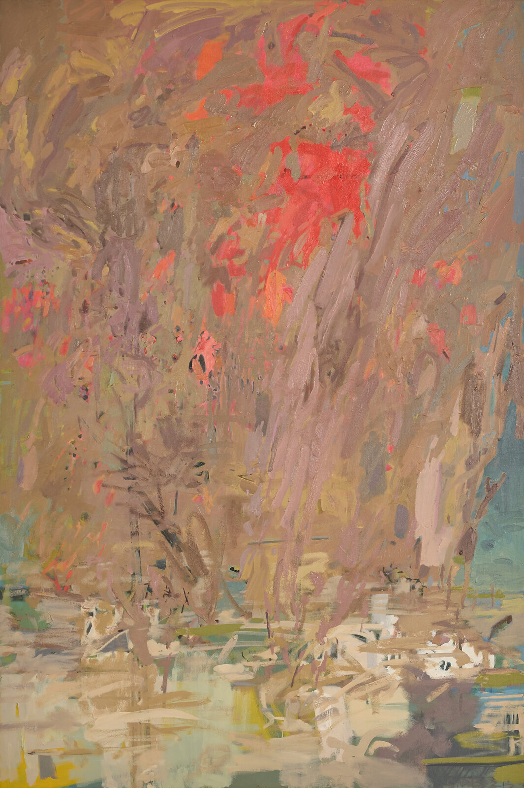 Artwork by Clive van den Berg, African Landscape XX (Dust), Made of Oil on canvas 