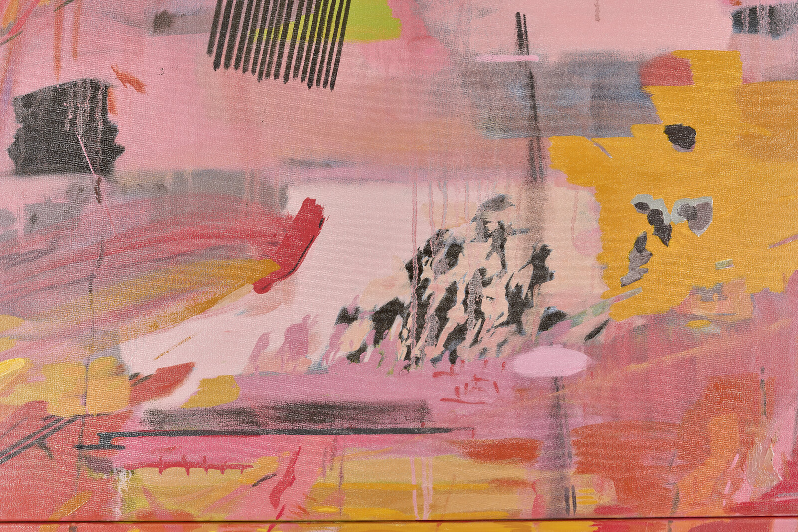 Artwork by Clive van den Berg, Fugitive Marks I, Made of Oil on canvas 