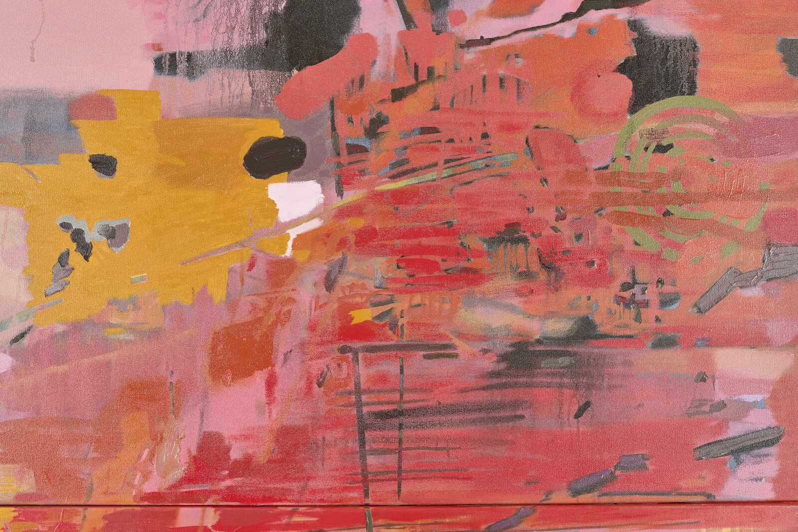 Artwork by Clive van den Berg, Fugitive Marks I, Made of Oil on canvas 