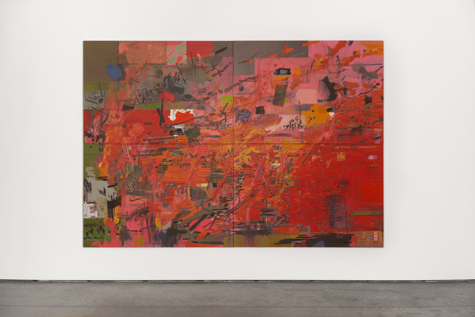 Artwork by Clive van den Berg, Fugitive Marks I, Made of Oil on canvas 