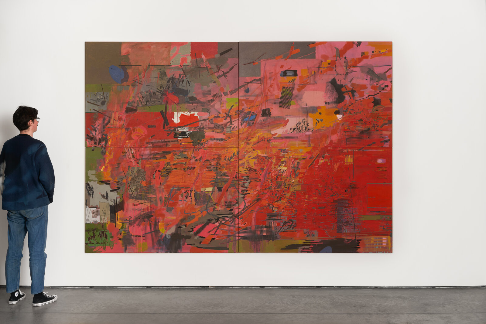 Artwork by Clive van den Berg, Fugitive Marks I, Made of Oil on canvas 