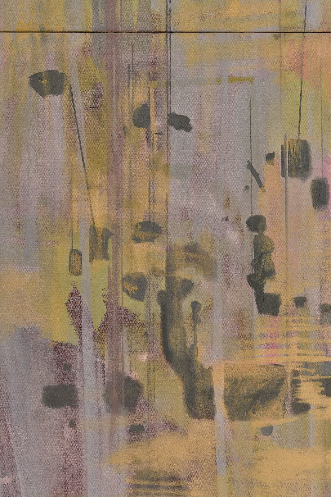 Artwork by Clive van den Berg, Fugitive Marks III, Made of Oil on canvas 