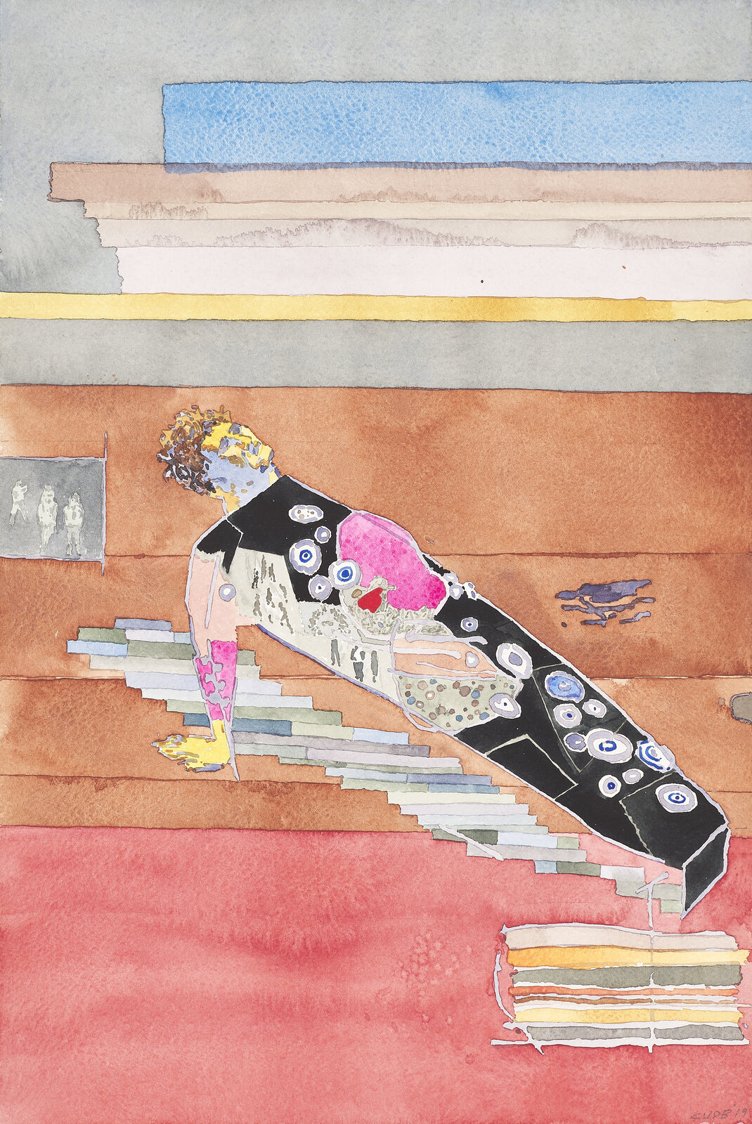 Man in Landscape by Clive van den Berg, 2019