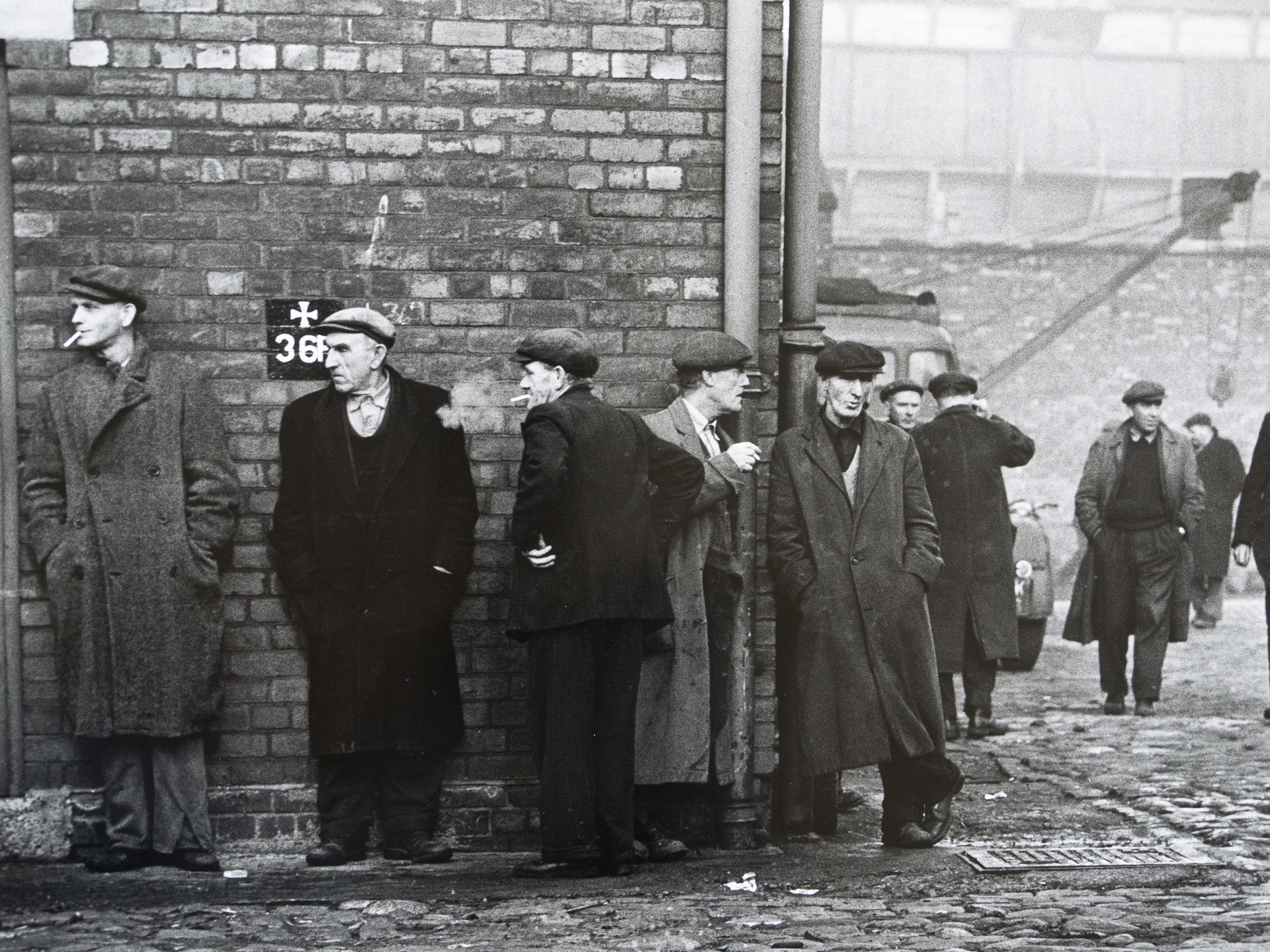 Dockers waiting for Work by Colin Jones, 1963