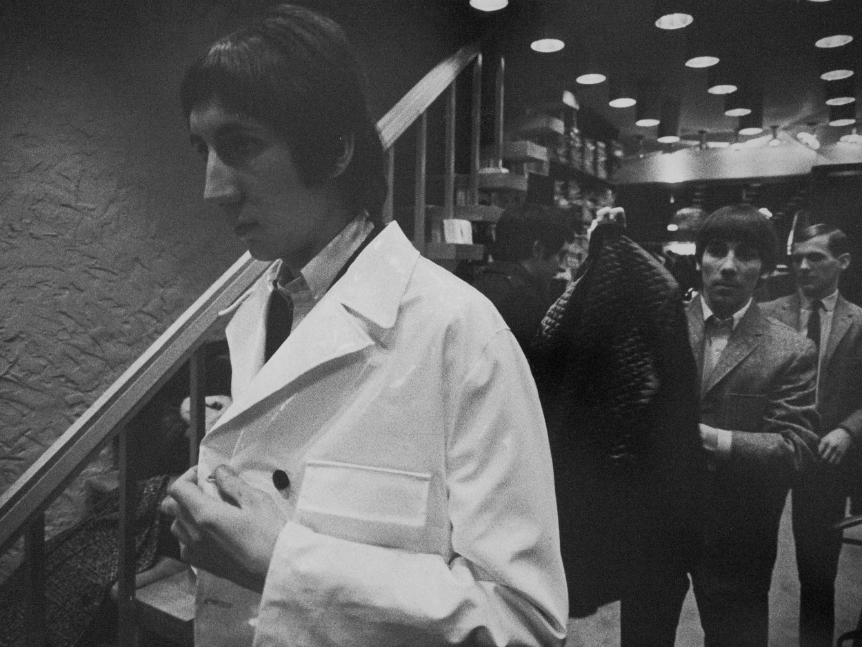 Pete Townshend and Keith Moon in Just Men, Kings Road by Colin Jones, 1965