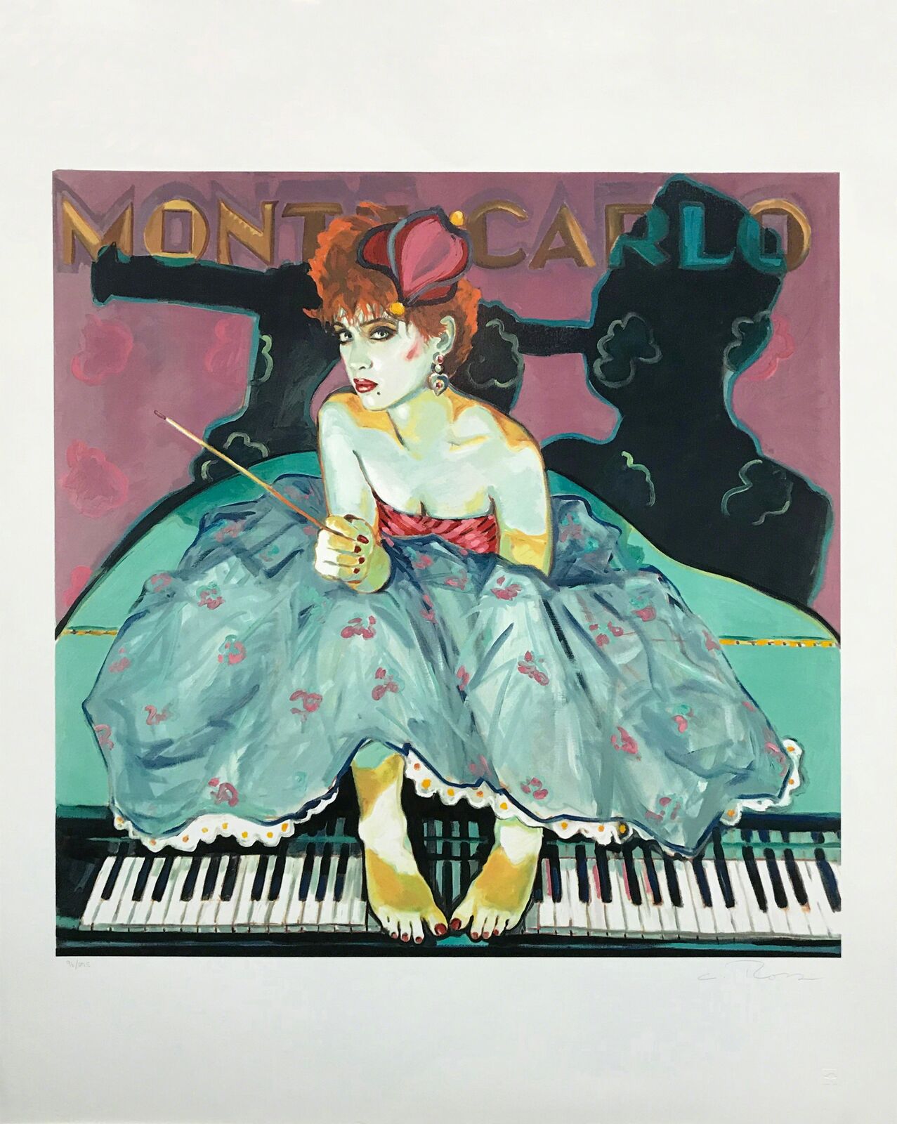 Artwork by Colleen Ross, MONTE CARLO, Made of Serigraph 