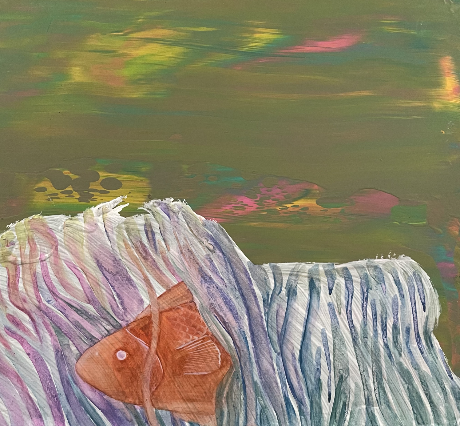 Artwork by Coral Churchill, Redfish, Made of Acrylic 