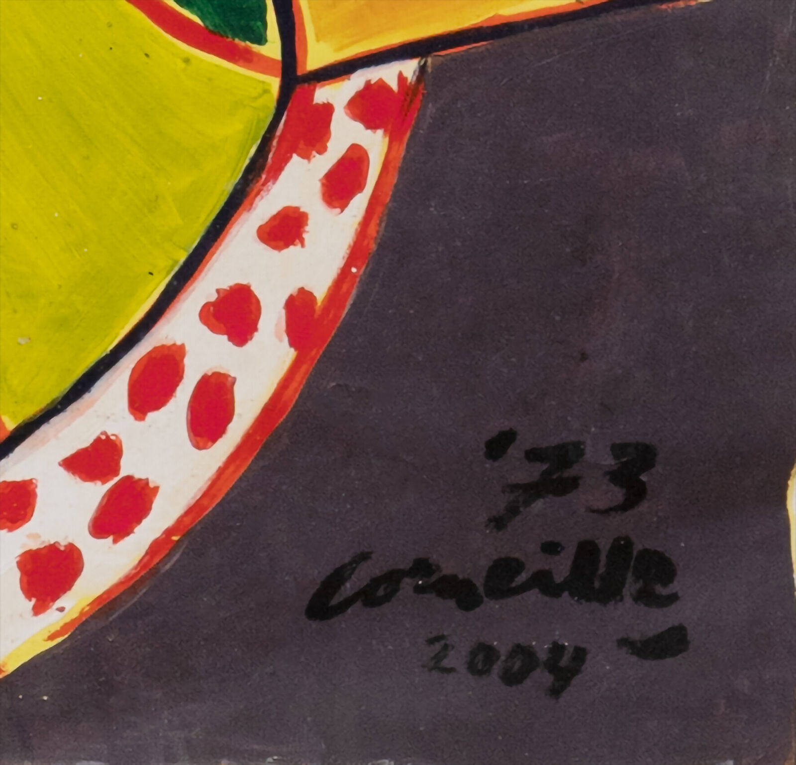Artwork by Corneille, The Sunflower, Made of Acrylic on Canvas 