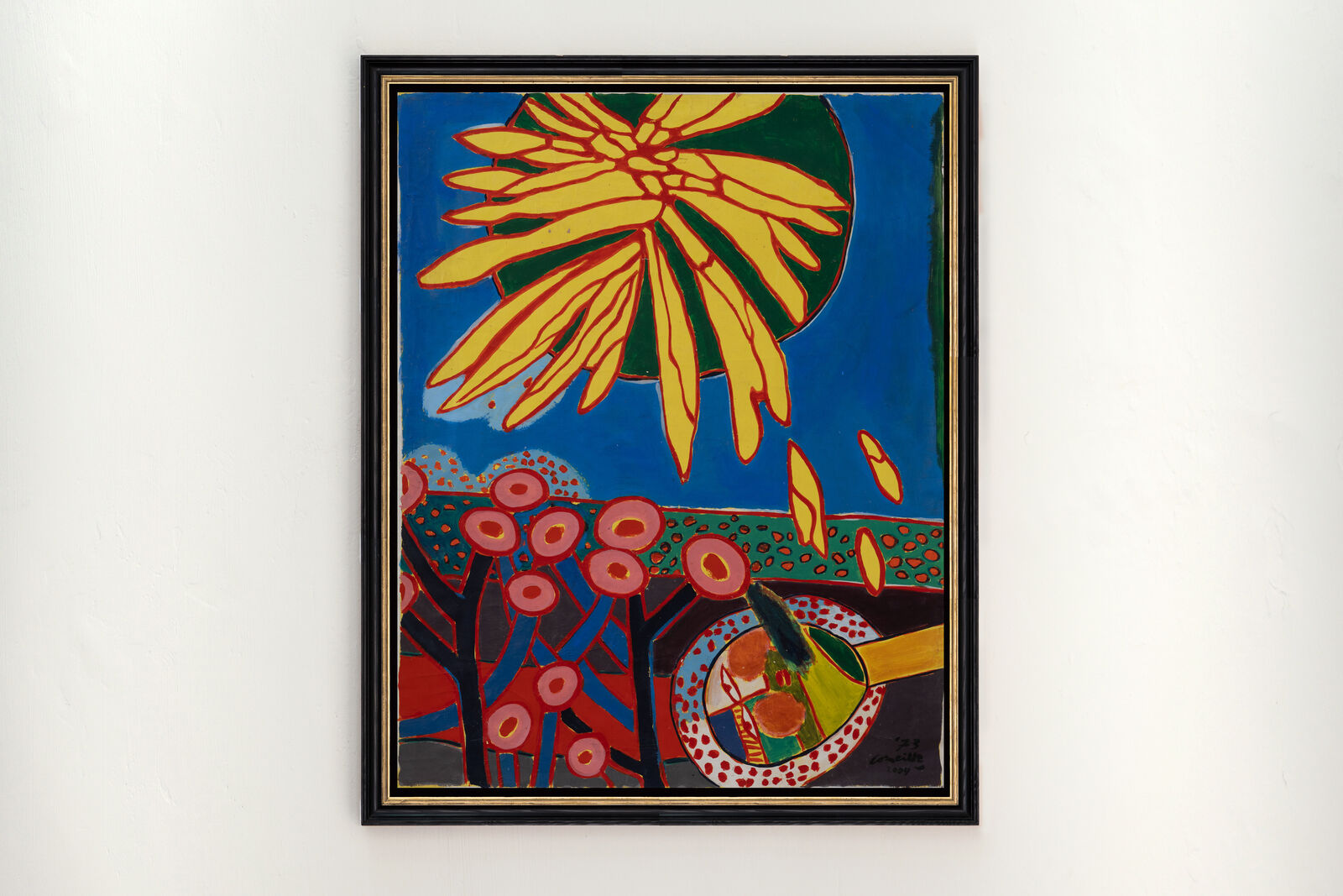 Artwork by Corneille, The Sunflower, Made of Acrylic on Canvas 