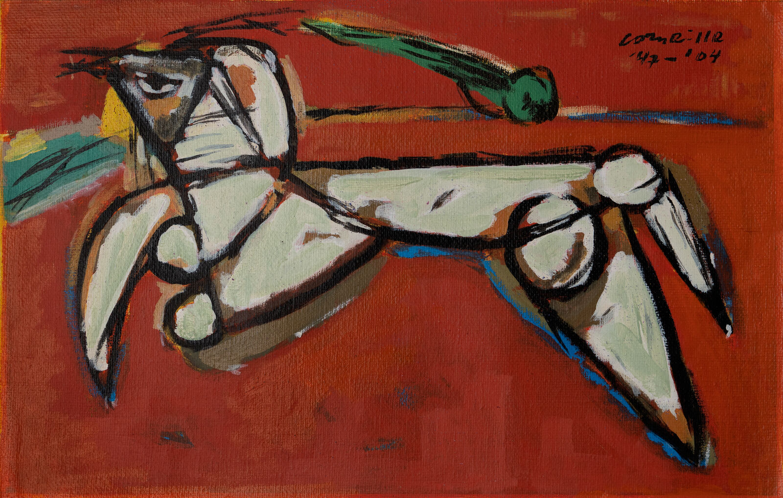 Artwork by Corneille, Untitled, Made of Acrylic on canvas 