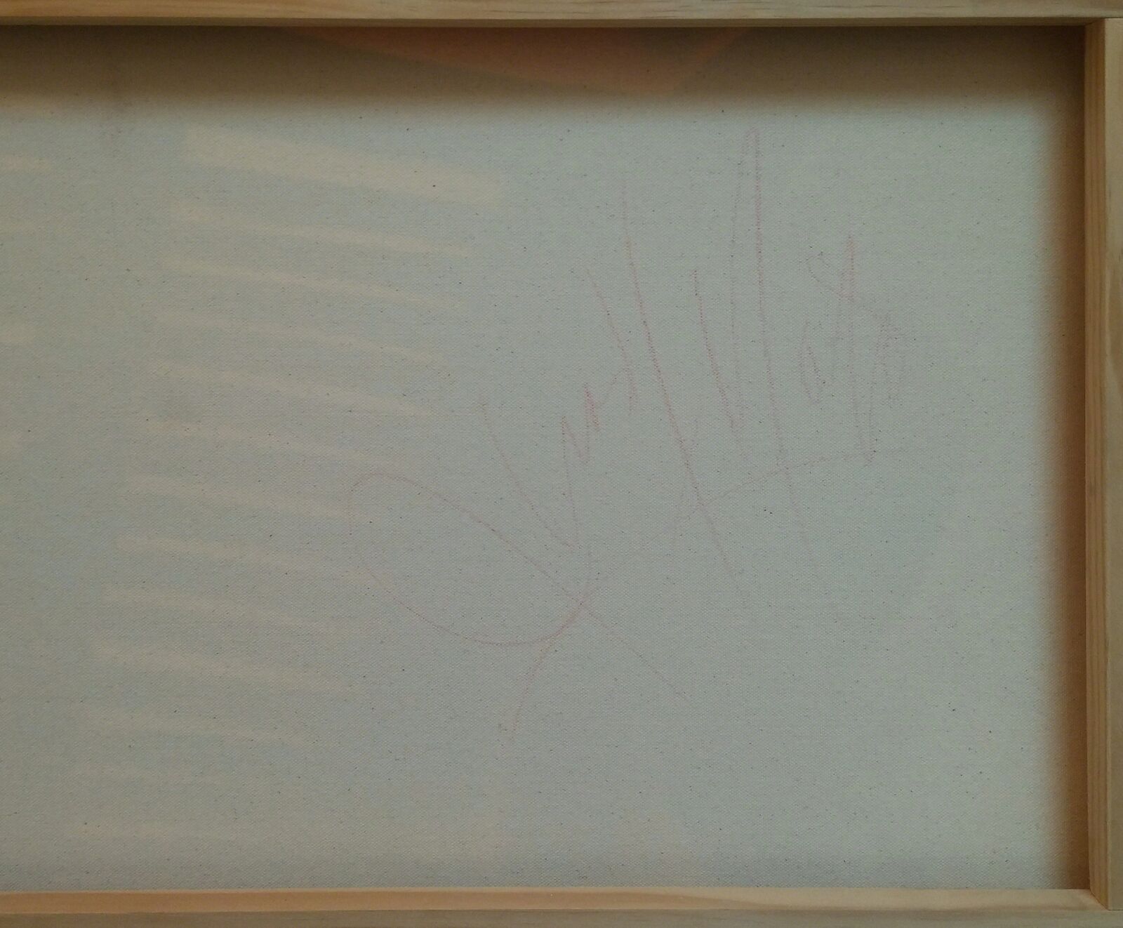 a painting of a woman's face with a piano in the background