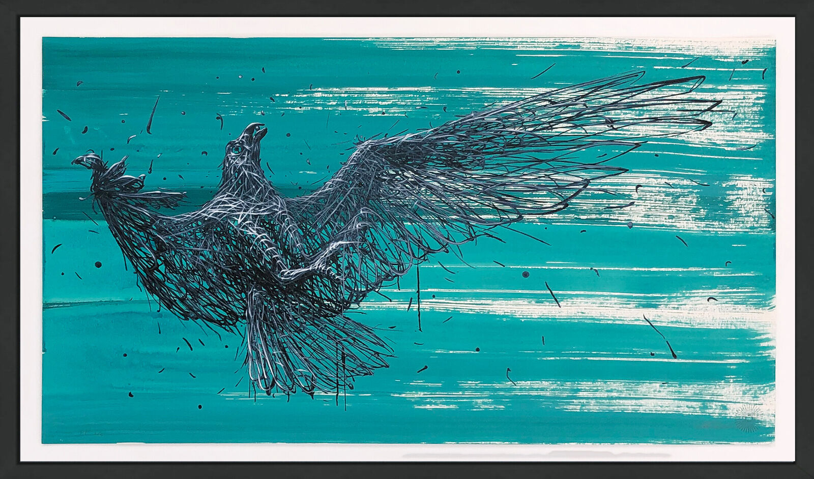 Asteroid RS (framed hand finished screen print)