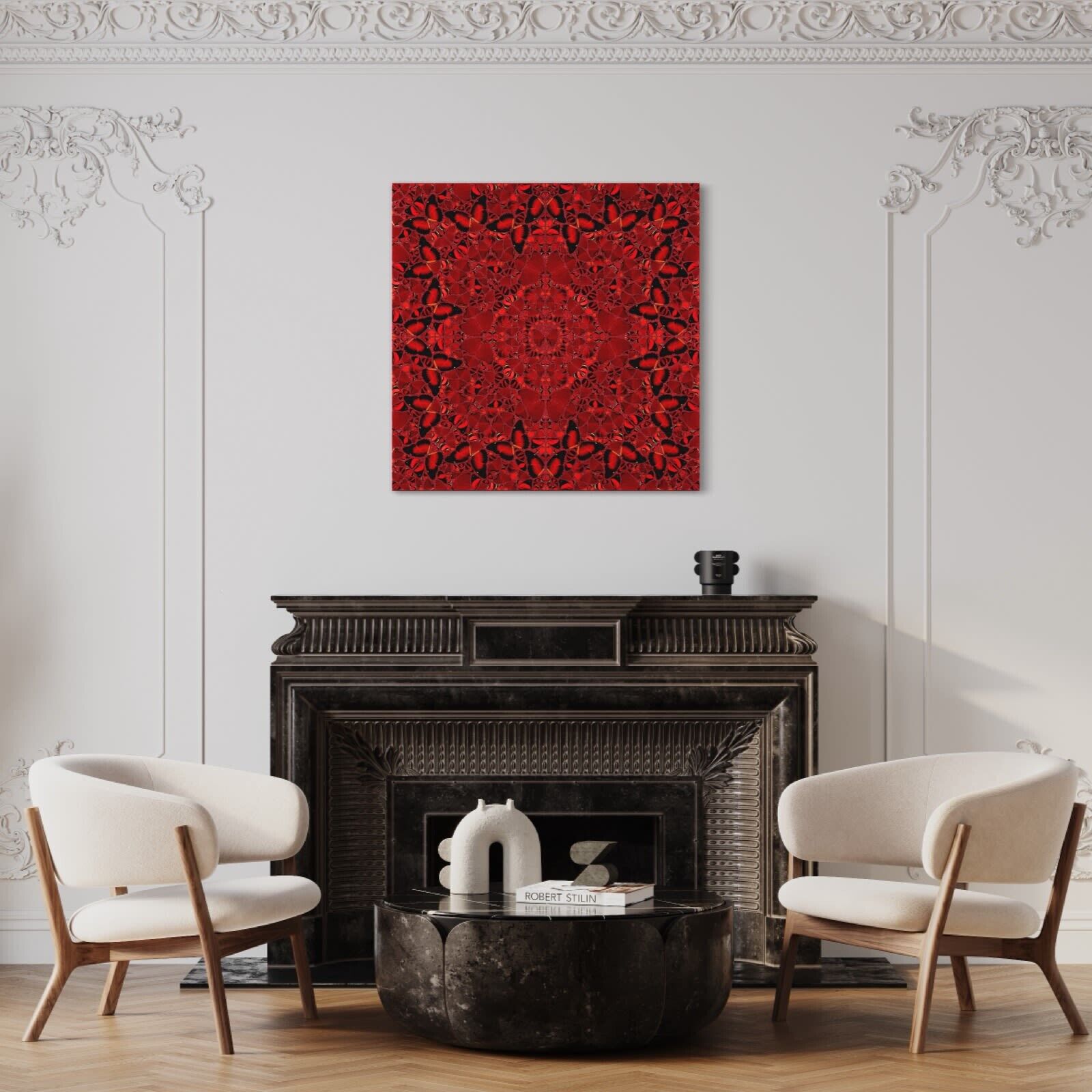 Artwork by Damien Hirst, Nūr Jahān (The Empresses H10-2), Made of Laminated Giclée print on aluminium composite, screen printed with glitter 