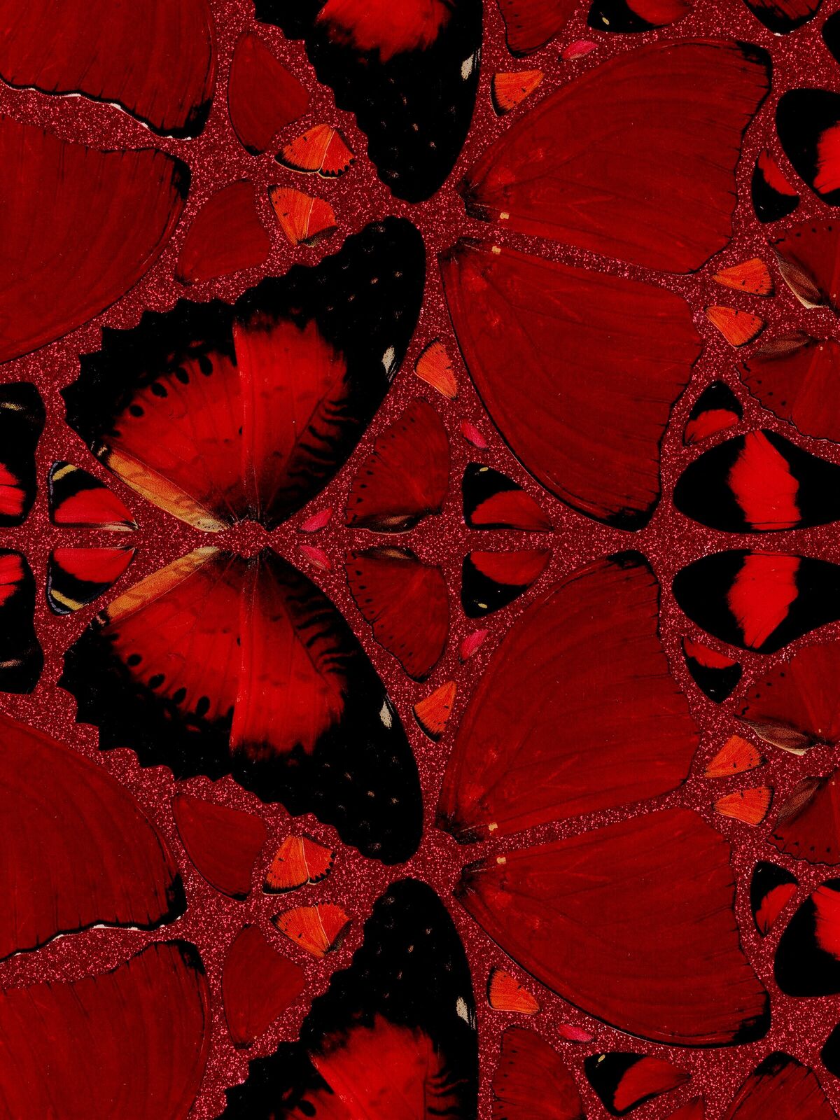 Artwork by Damien Hirst, Suiko (The Empresses H10-4), Made of Laminated Giclée print on aluminium composite, screen printed with glitter 