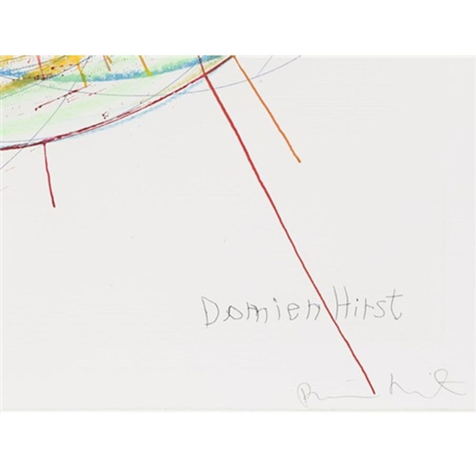 A picture of a drawing of a spiral design on a wall.