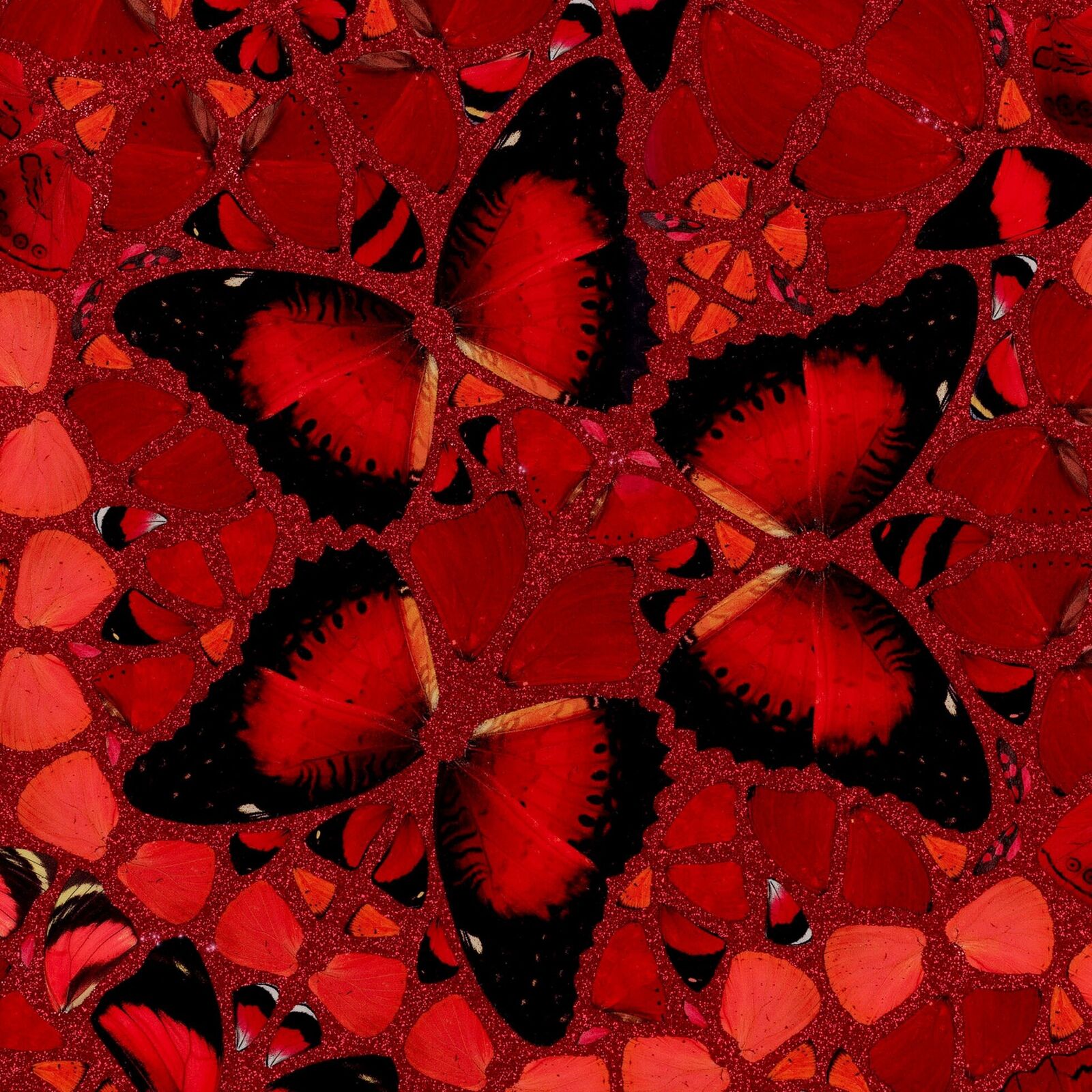 Artwork by Damien Hirst, Wu Zetian (The Empresses H10-1), Made of Laminated Giclée print on aluminium composite, screen printed with glitter 