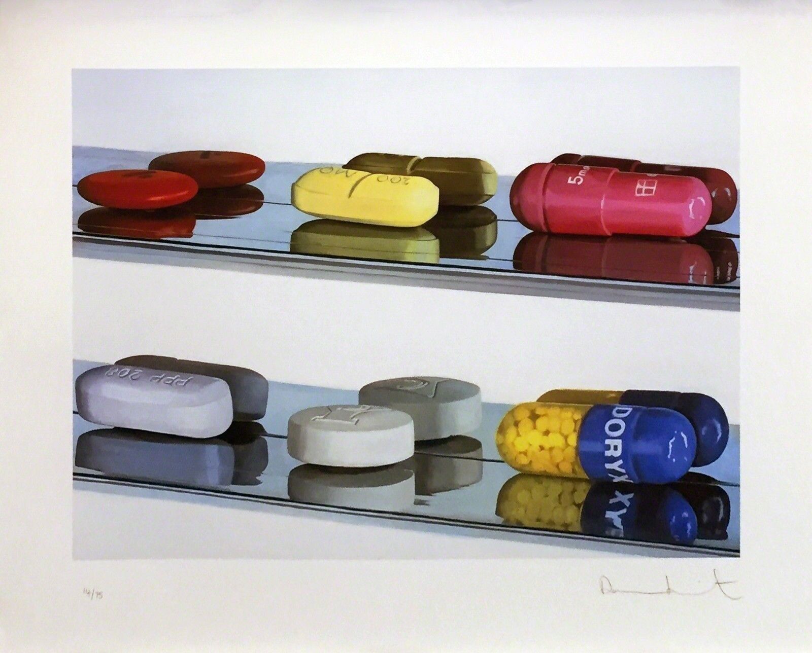 SIX PILLS (LARGE) by Damien Hirst, 2004
