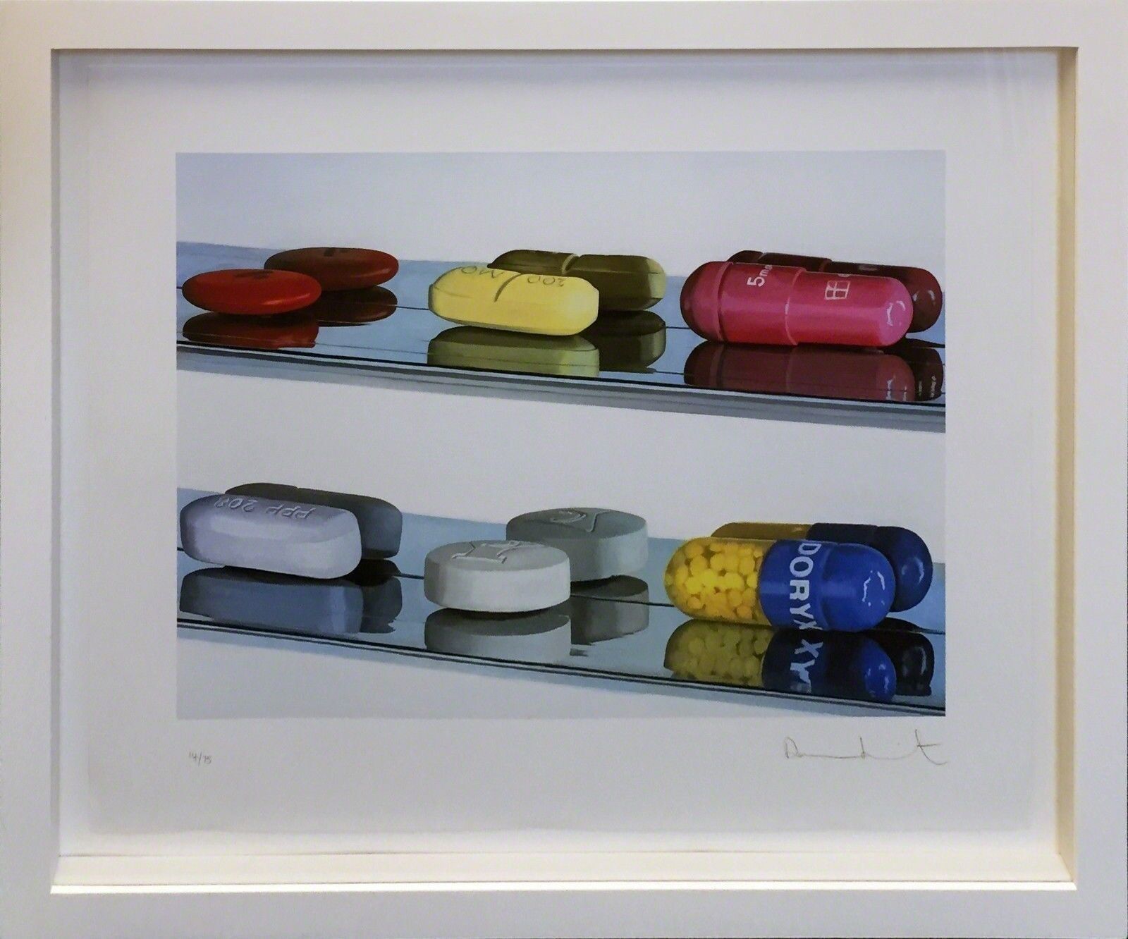 Artwork by Damien Hirst, SIX PILLS (LARGE), Made of Inkjet Printed In Colors On Wove Paper 