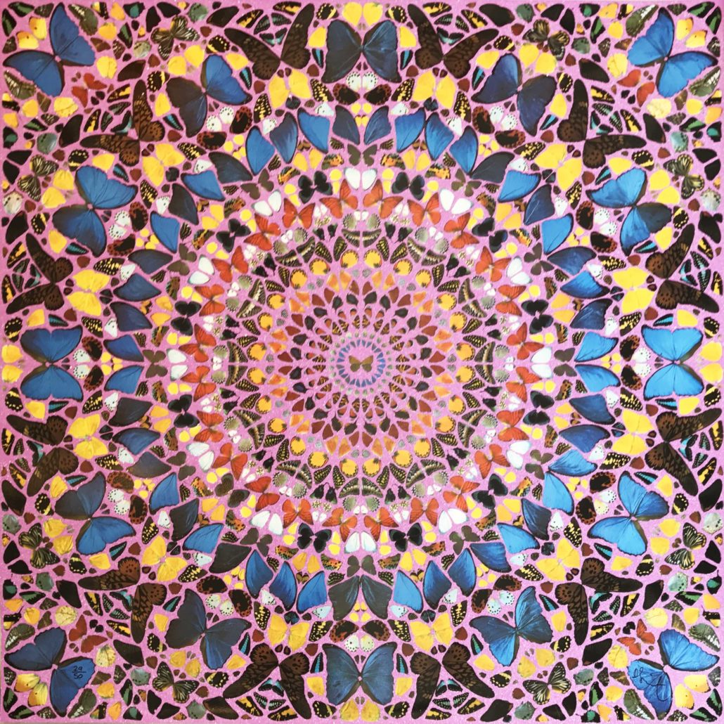 Artwork by Damien Hirst, Cathedral Print, Palais des Papes, Made of Screenprint with glazes and pearlised colors on wove paper, with diamond dust 