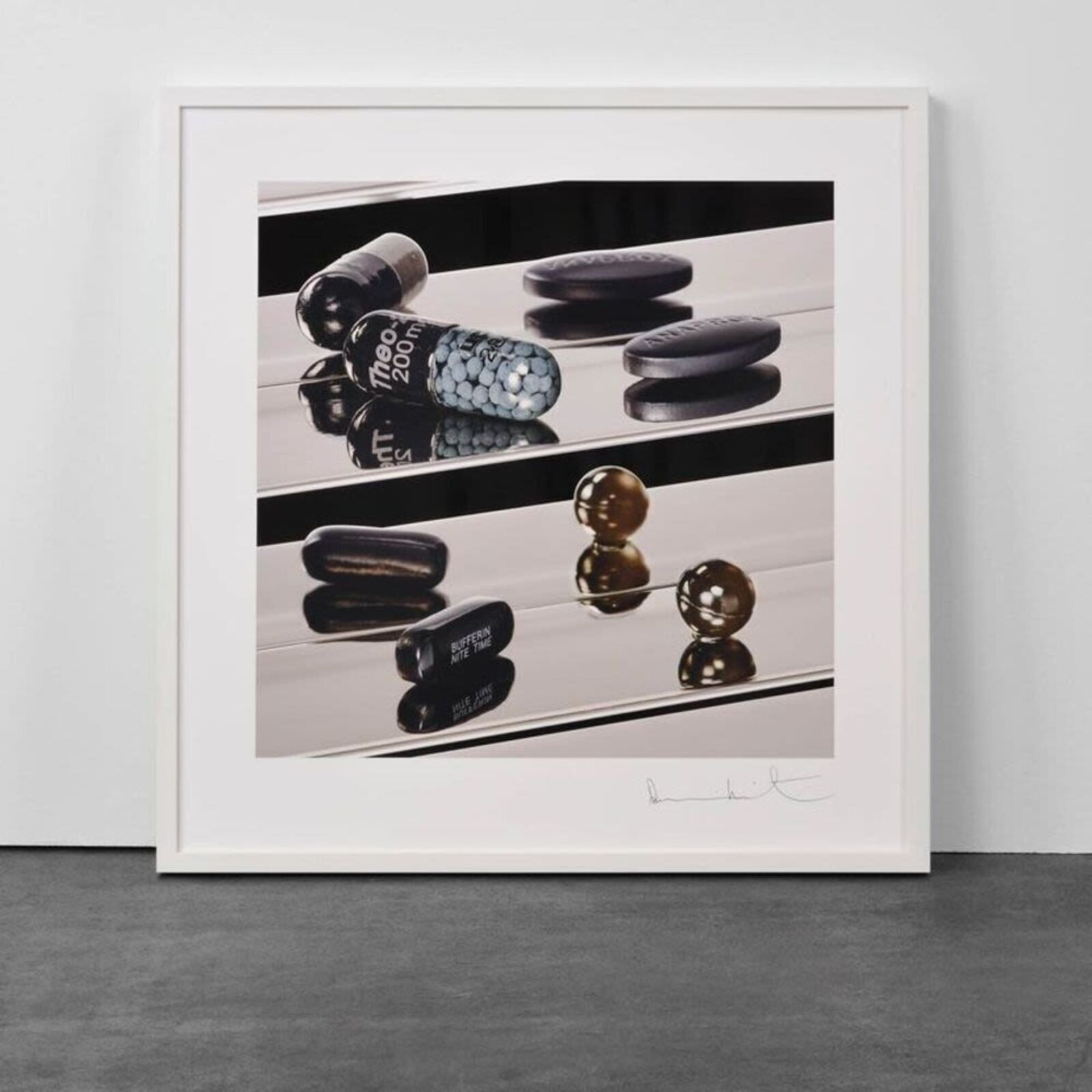 Artwork by Damien Hirst, Dark Black Heaven (Nite Time), Made of Inkjet Print, Glaze and Foilblock 