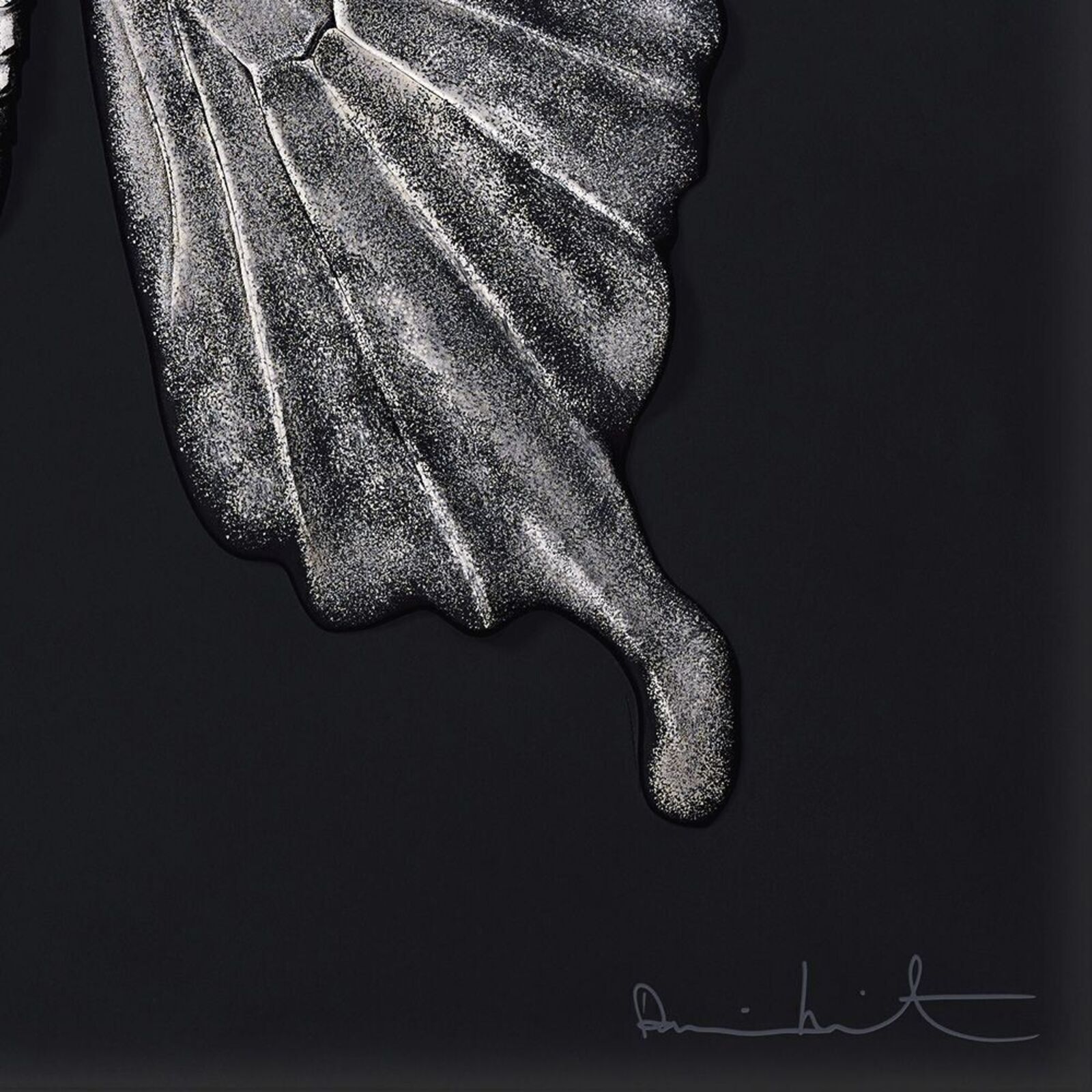 Artwork by Damien Hirst, Eternal Beauty (Black and Platinum), Made of Crystal Sculpture (Lost wax) 